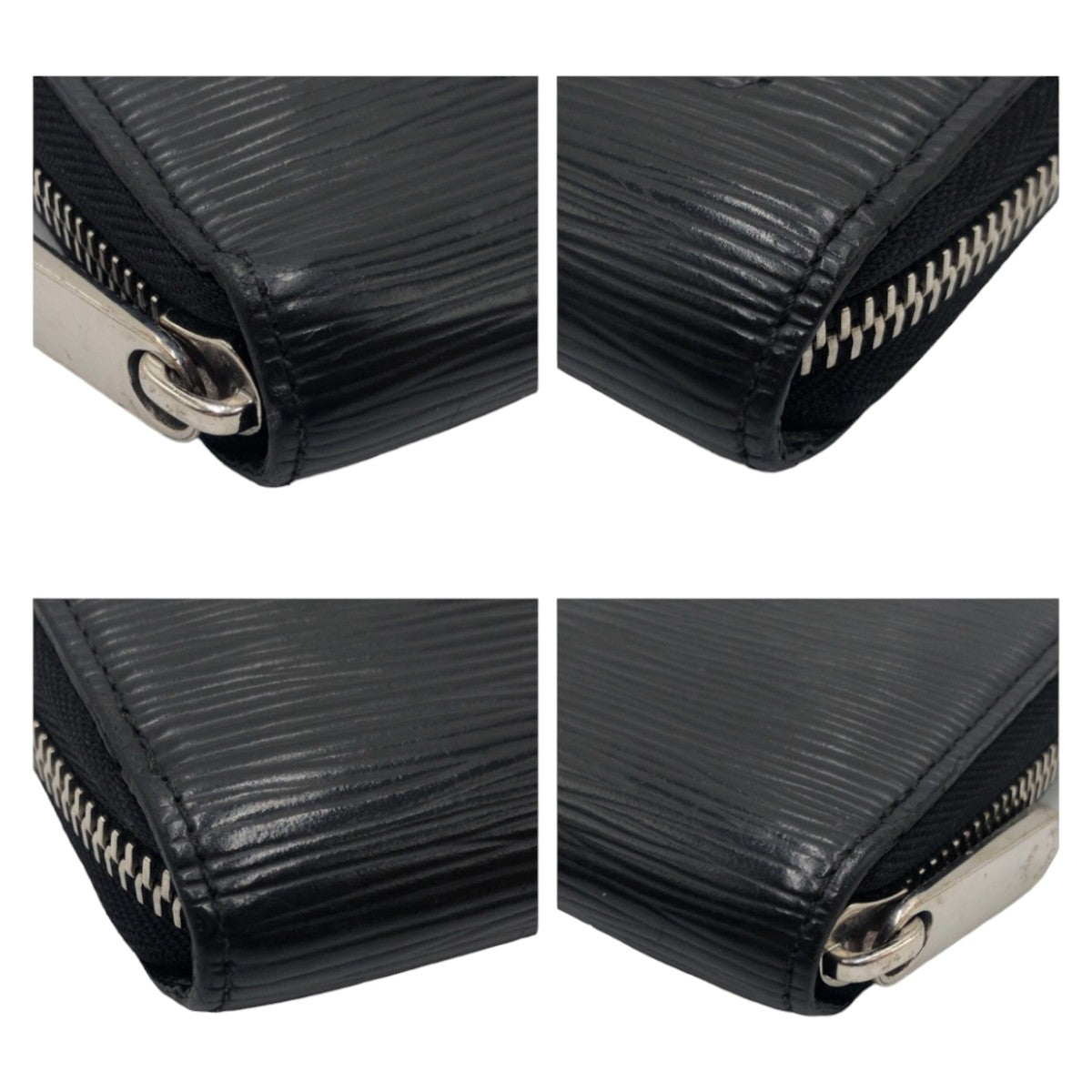 LOUIS VUITTON ルイヴィトン エピ ノワール ジッピー ウォレット ブラック 黒 シルバー 金具 エピレザー M61857 長財布 ロングウォレット ラウンドファスナー  メンズ