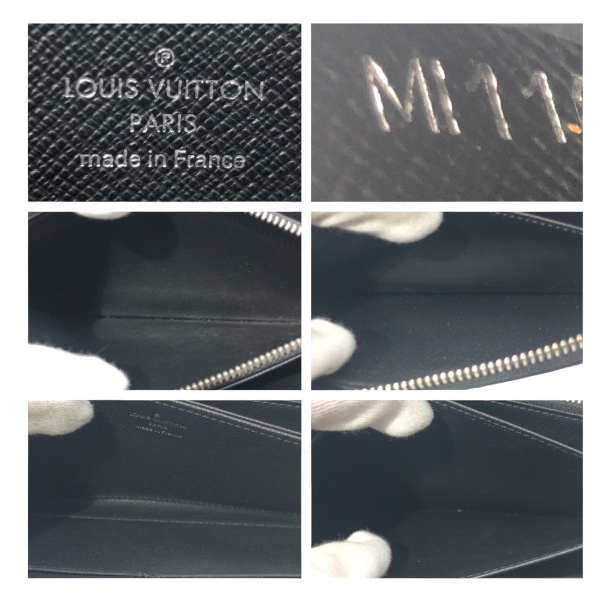 LOUIS VUITTON ルイヴィトン エピ ノワール ジッピー ウォレット ブラック 黒 シルバー 金具 エピレザー M61857 長財布 ロングウォレット ラウンドファスナー  メンズ