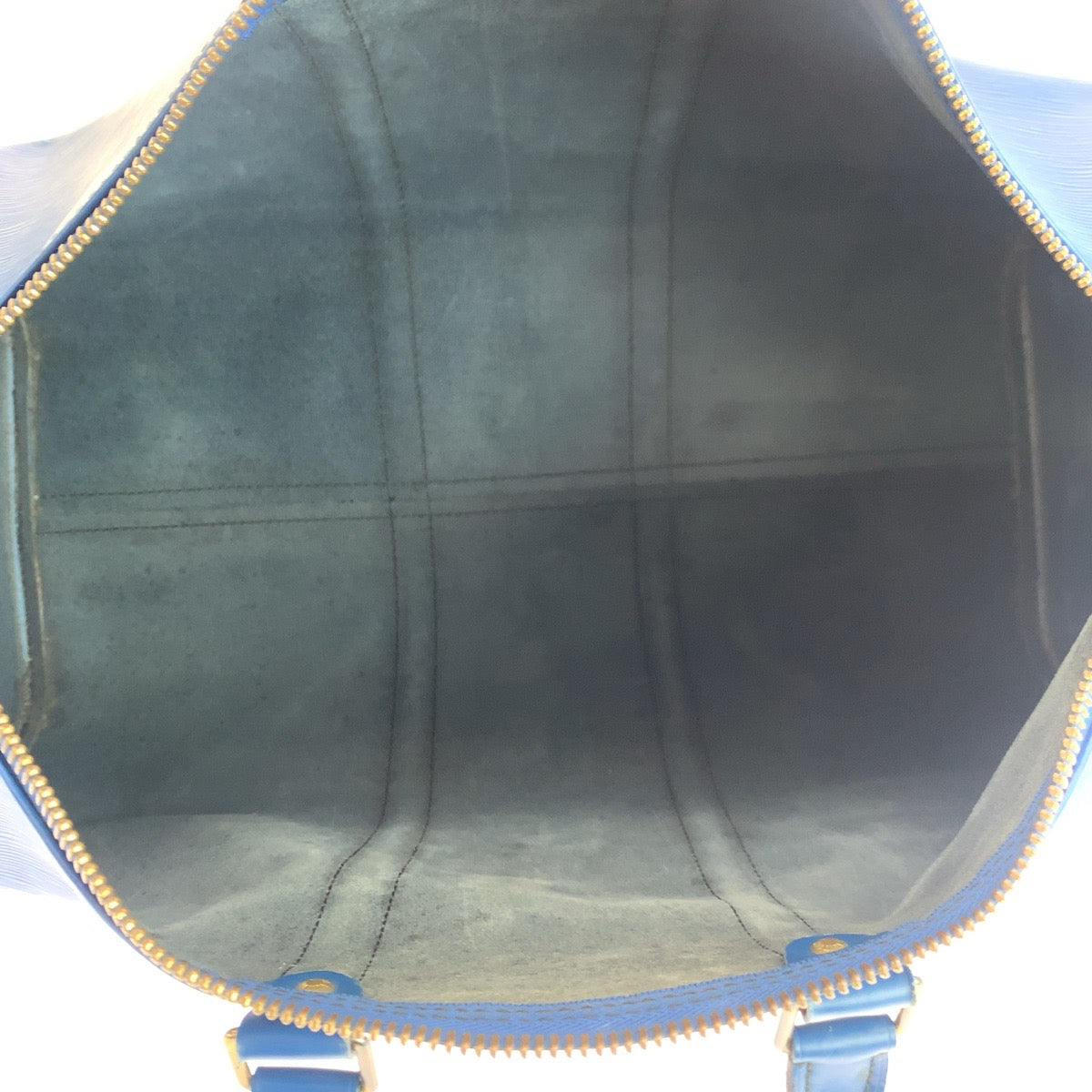 LOUIS VUITTON ルイヴィトン エピ キーポル45 トレドブルー 青 ゴールド金具 エピレザー M42975 ボストンバッグ 旅行バッグ  メンズ