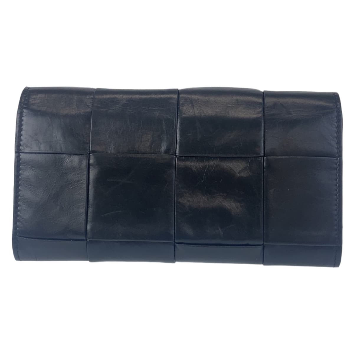 10856
BOTTEGAVENETA ボッテガヴェネタ マキシイントレチャート ブラック 黒 レザー 長財布 ロングウォレット  メンズ