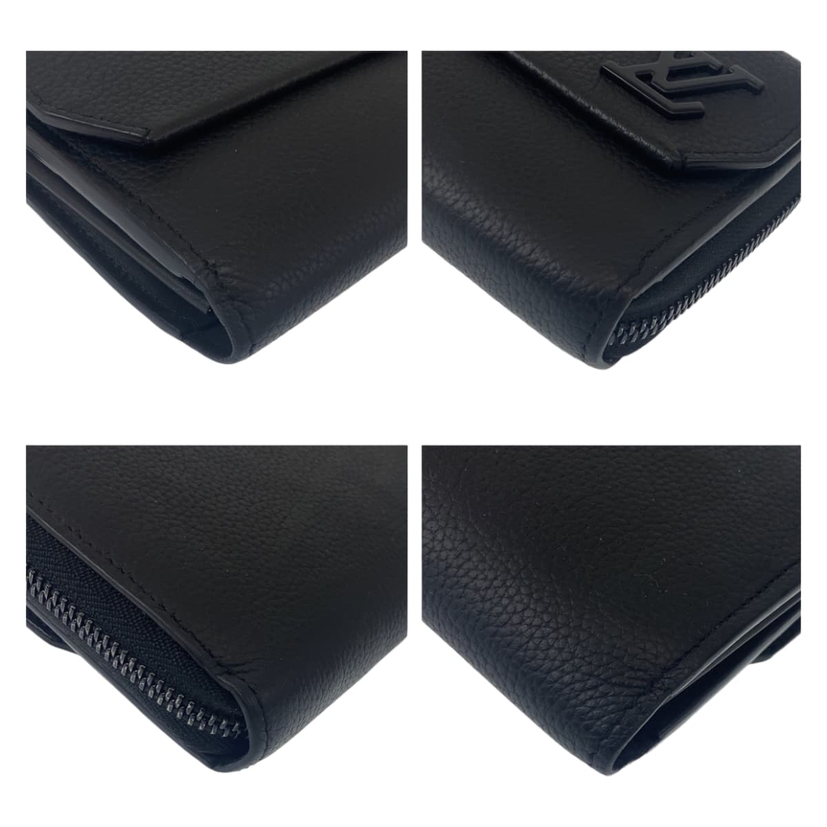 LOUIS VUITTON ルイヴィトン アエログラム ジッピーウォレット ロング ブラック 黒 ノワール レザー M69831 長財布 ウェアラブルウォレット  メンズ