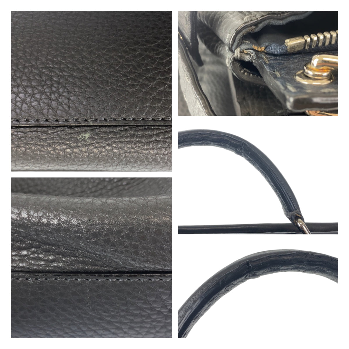 10860
FENDI フェンディ セレリア ピーカブー グレー シルバー金具 レザー ビジネスバッグ A4対応 ショルダーバッグ  メンズ