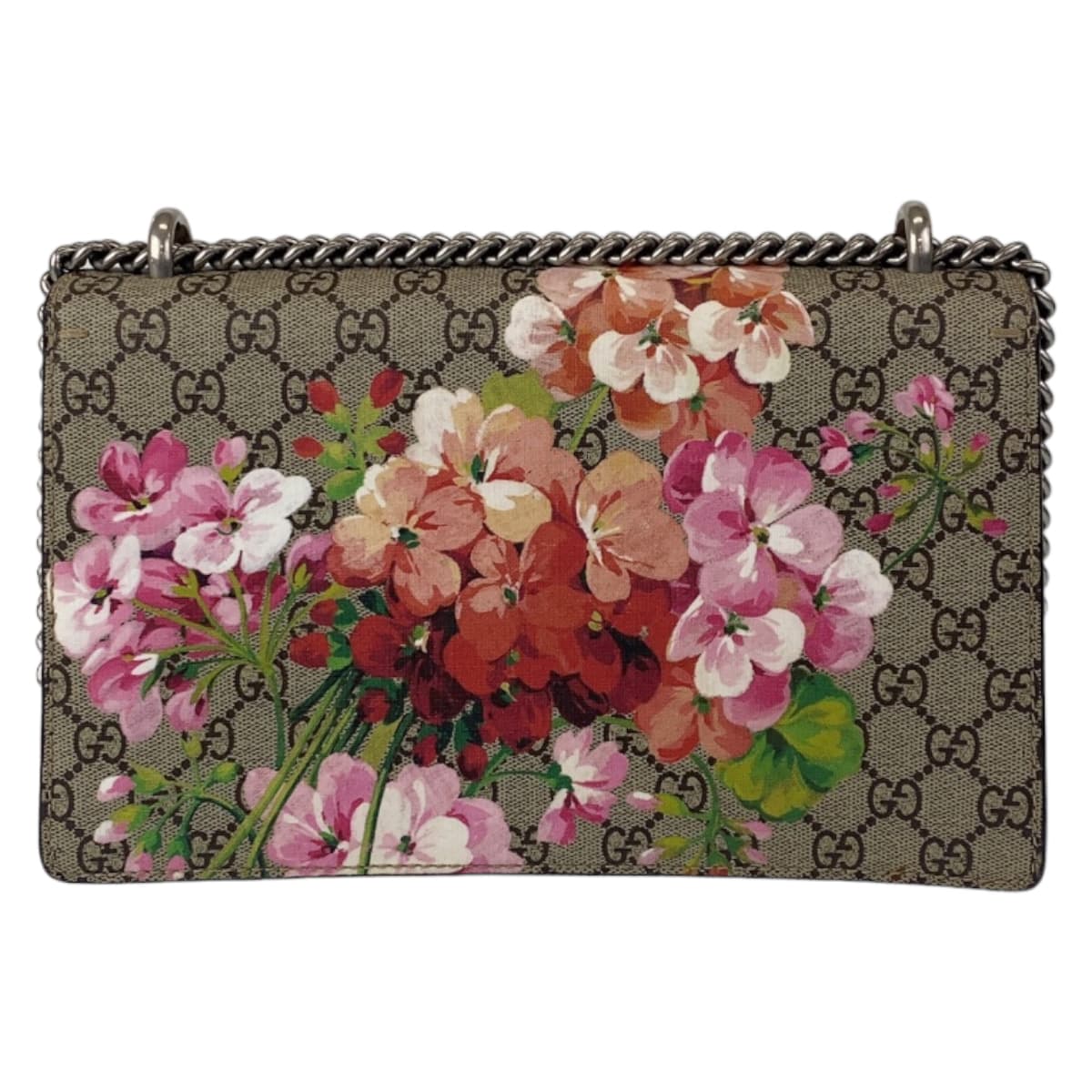 GUCCI グッチ ディオニュソス ブルームス ベージュ ピンク シルバー金具 GGスプリームキャンバス / スウェード 400249 ショルダーバッグ   レディース