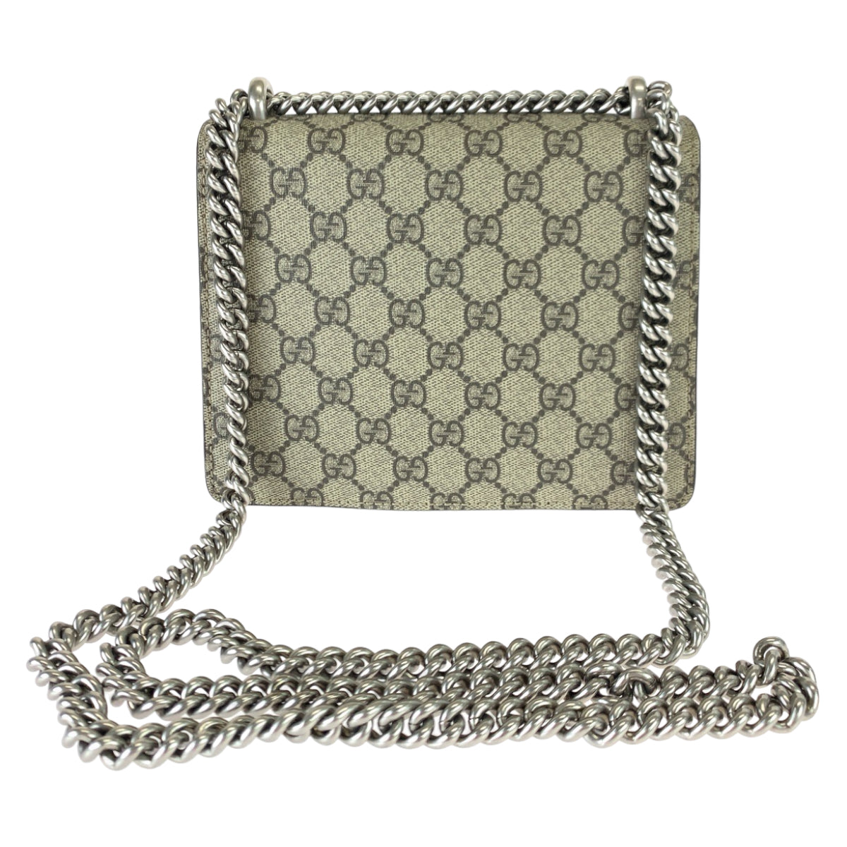 10867
GUCCI グッチ ディオニュソス ベージュ レッド 赤 シルバー金具 GGスプリームキャンバス チェーンショルダーバッグ ポシェット  レディース