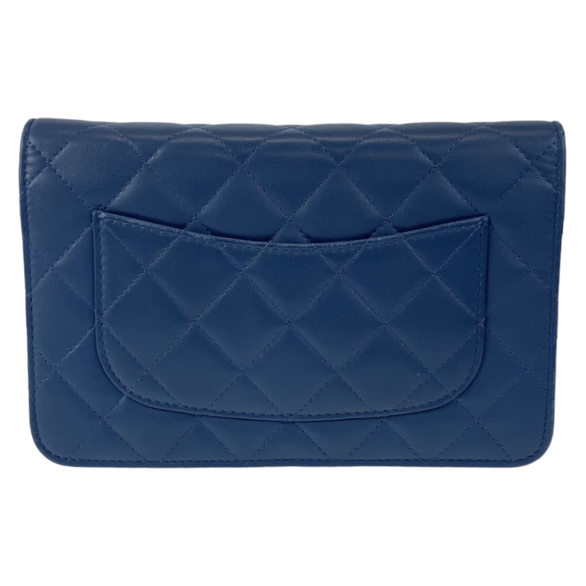 12502
CHANEL シャネル マトラッセ ダブルピース ココマーク ネイビー ゴールド金具 ラムスキン チェーンウォレット ショルダーバッグ ポシェット レディース A275