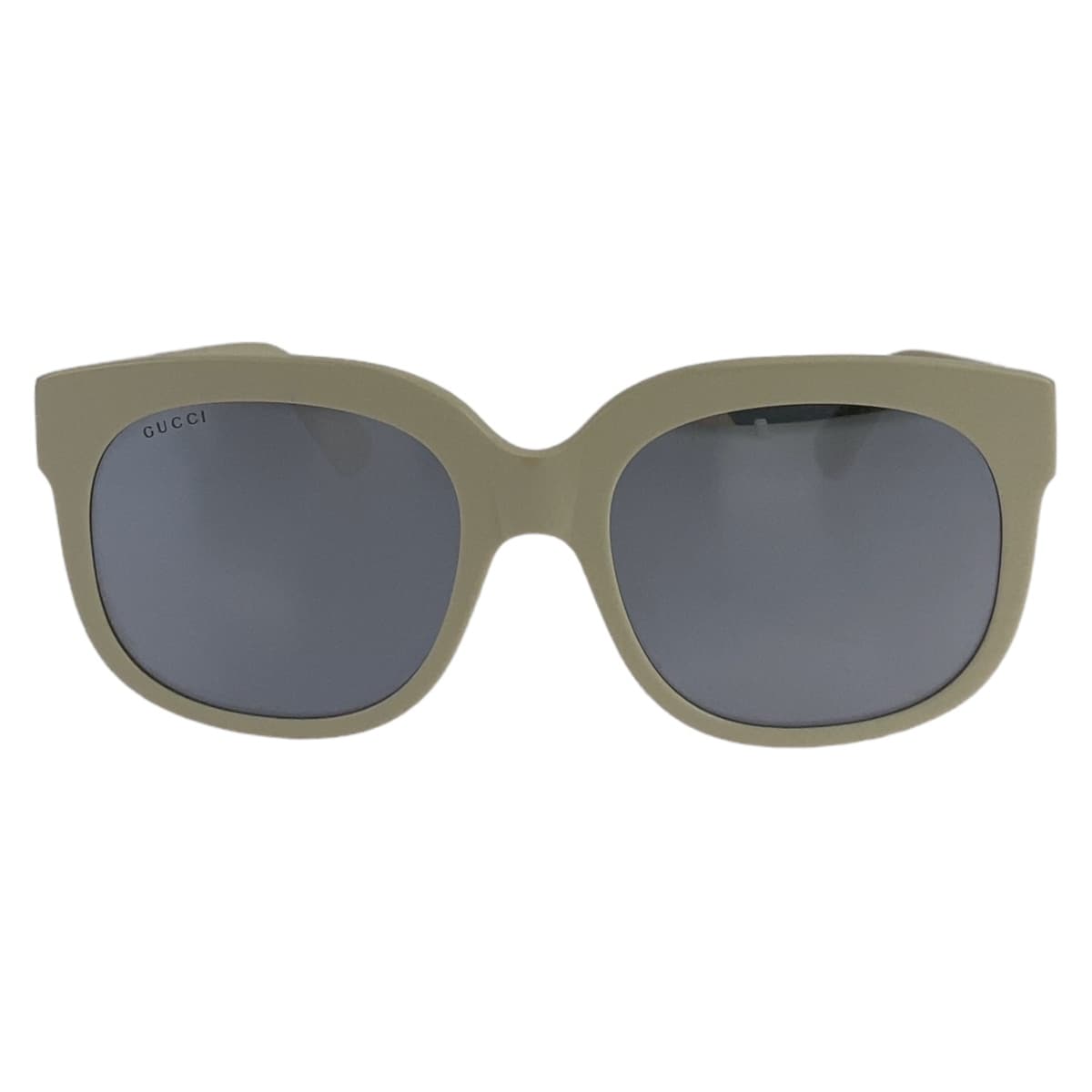 GUCCI グッチ ホワイト 白 ゴールド金具 プラスチック GG 0361S 008 56▫️20 140 サングラス ミラーレンズ ウェリントン  レディース