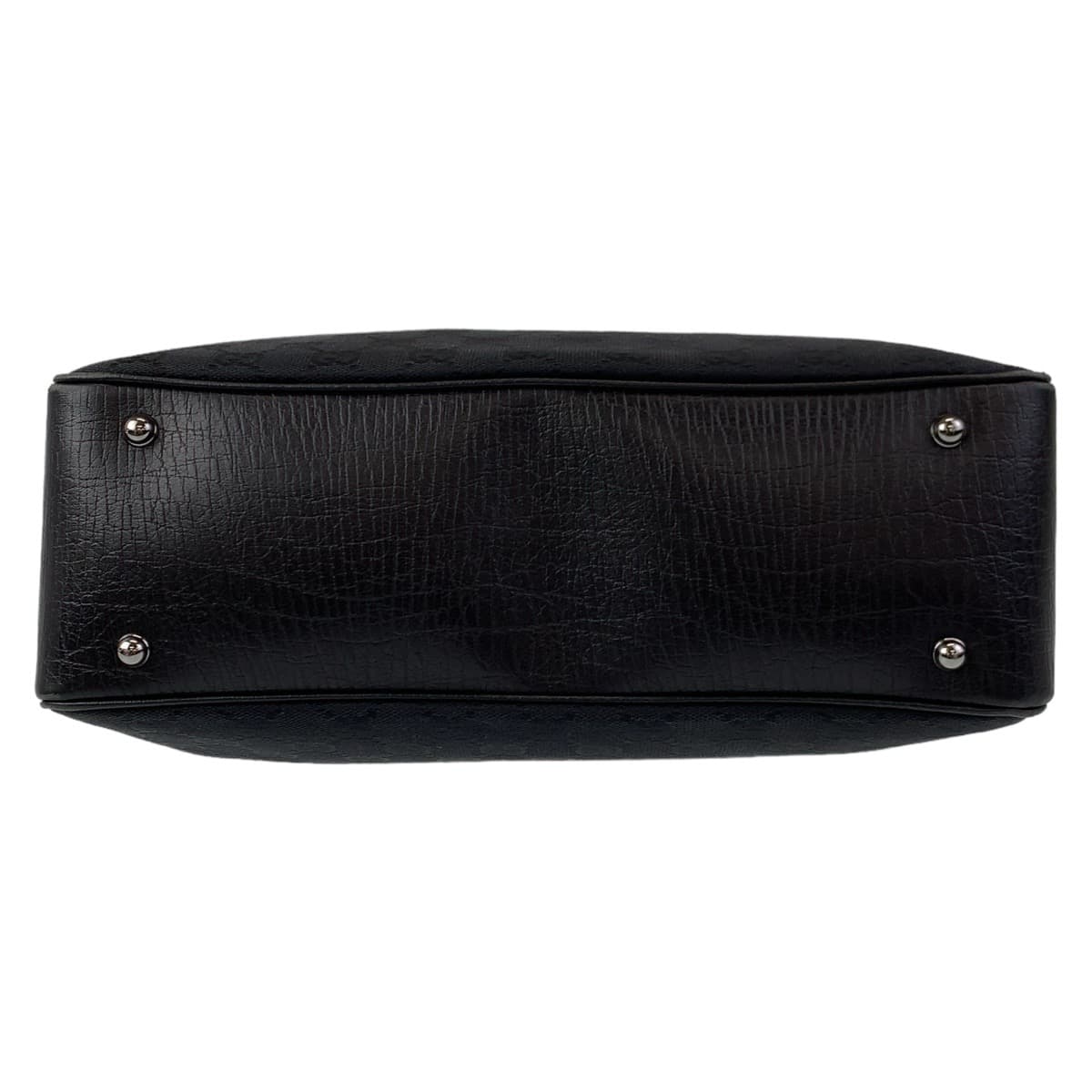10880
GUCCI グッチ バンブー GG柄 ブラック 黒 シルバー金具 GGキャンバス 112526 ハンドバッグ トートバッグ  レディース
