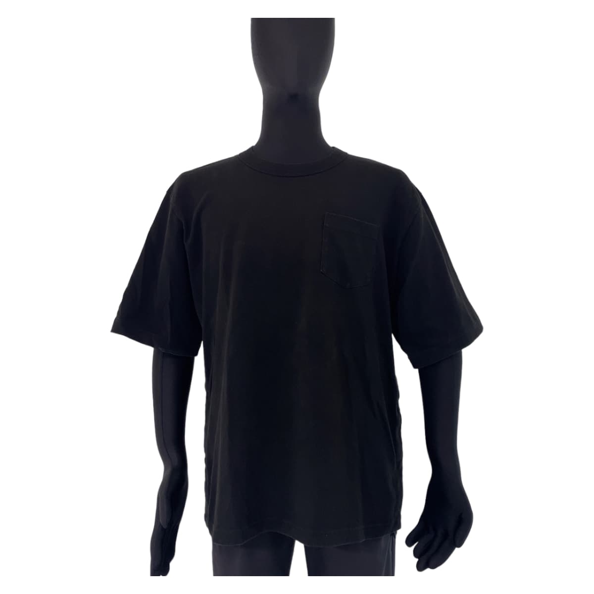 10885
Sacai サカイ サイドスリット ボタン サイズXL ブラック コットン 22-02870M 半袖Ｔシャツ ポケットT カットソー  メンズ