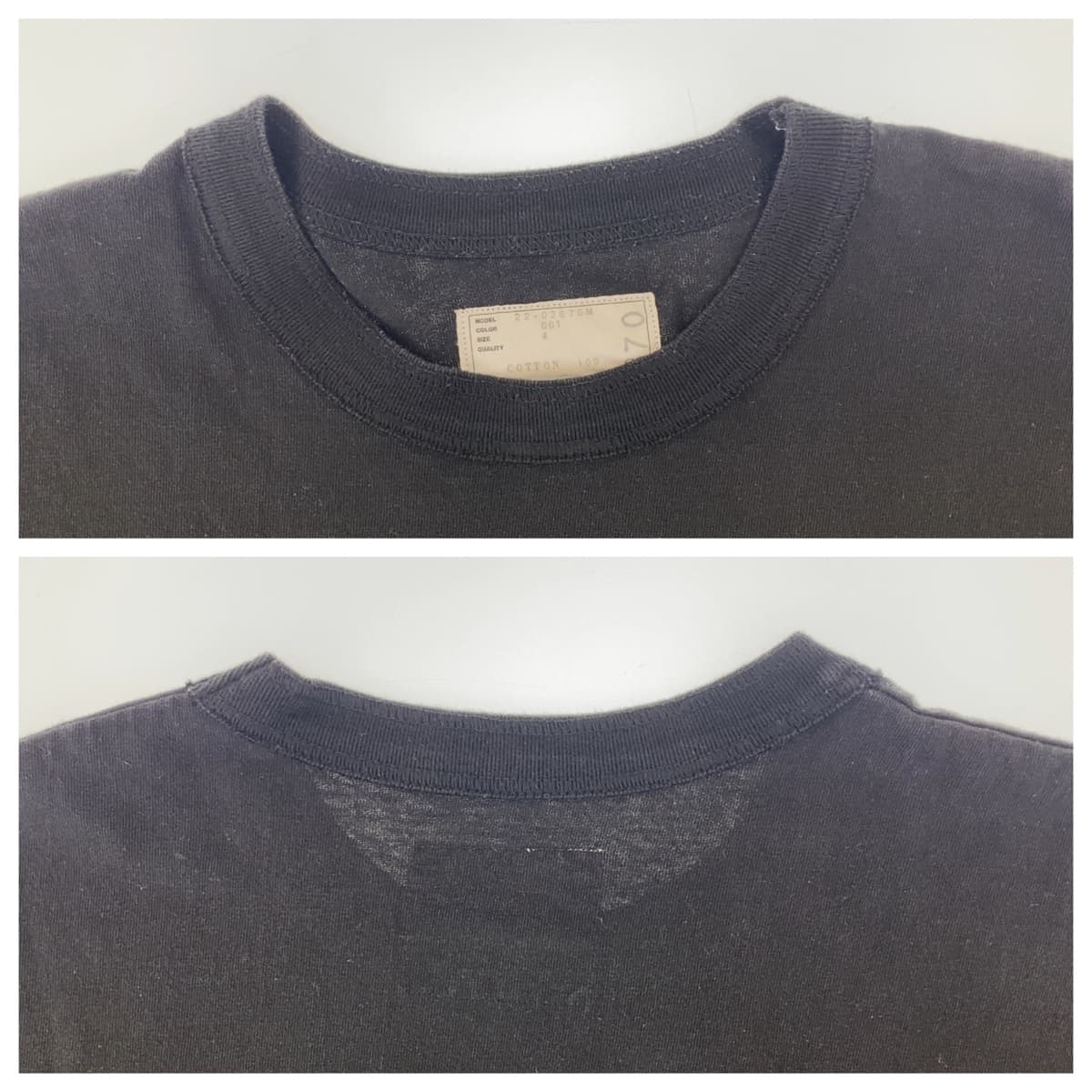 10885
Sacai サカイ サイドスリット ボタン サイズXL ブラック コットン 22-02870M 半袖Ｔシャツ ポケットT カットソー  メンズ