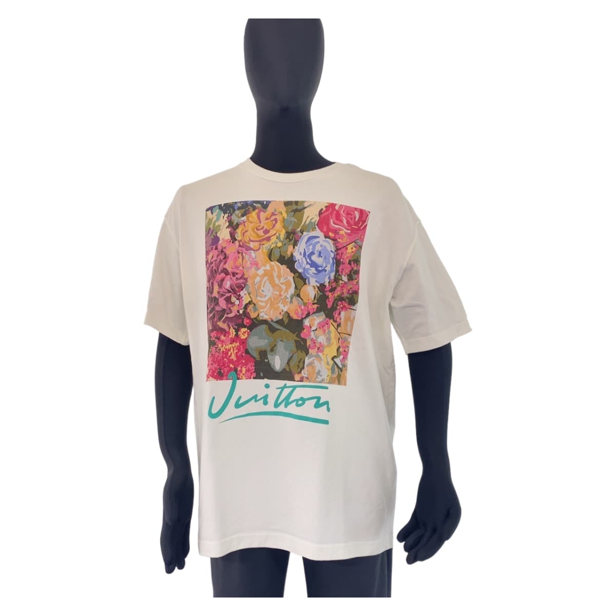 LOUIS VUITTON ルイヴィトン フラワータペストリー サイズXL ホワイト 白 マルチカラー コットン RM222 NPG HNY91W 半袖Ｔシャツ 花柄  メンズ