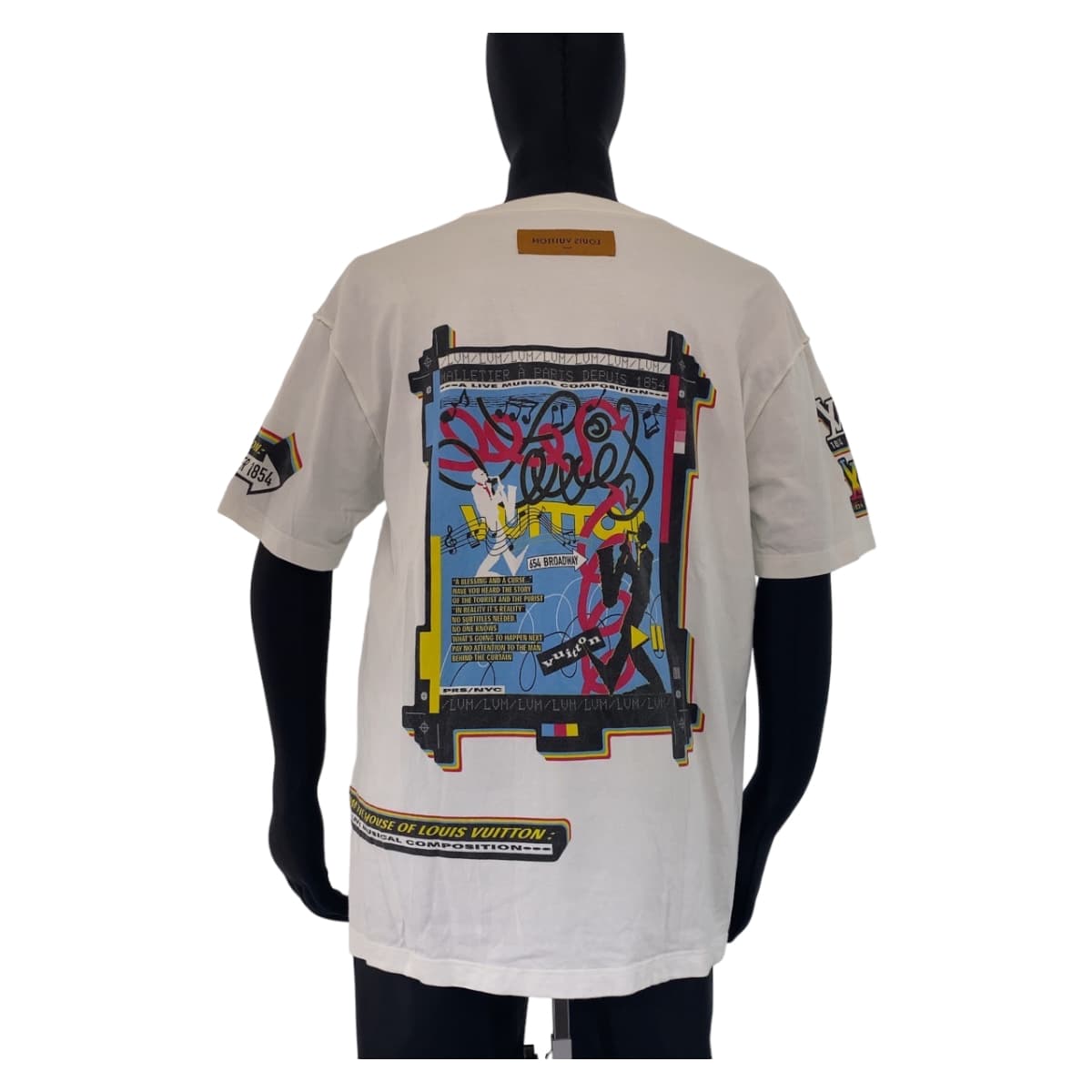 10886
LOUIS VUITTON ルイヴィトン ジャズフライヤー 23SS サイズXL ホワイト 白 マルチカラー コットン RM231M NPG HOY30W 半袖Ｔシャツ クルーネック  メンズ