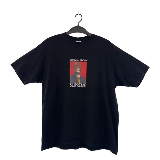 Supreme シュプリーム AMERICAN PSYCHO サイズXL ブラック 黒 レッド 赤 コットン 半袖Ｔシャツ クルーネック  メンズ