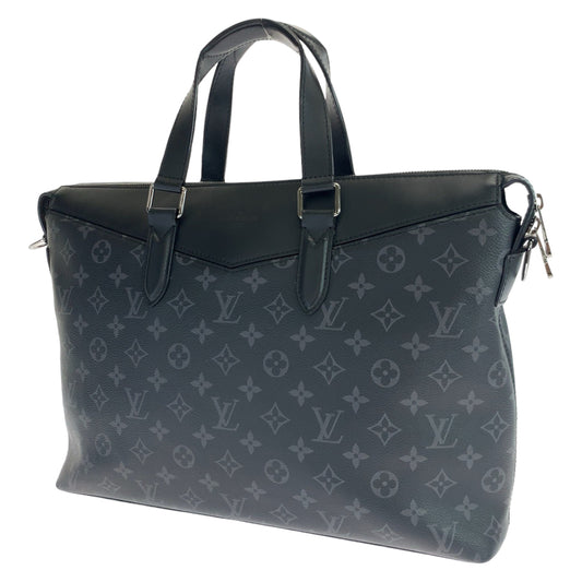 LOUIS VUITTON ルイヴィトン モノグラム エクリプス エクスプローラー ブラック 黒 シルバー金具 PVC M40566 ブリーフケース ビジネスバッグ  メンズ