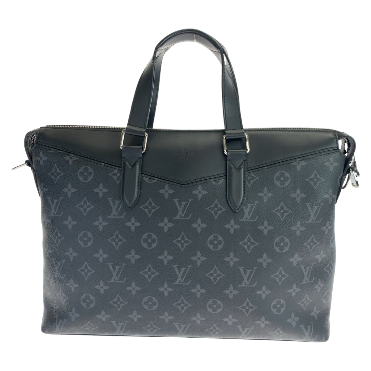 LOUIS VUITTON ルイヴィトン モノグラム エクリプス エクスプローラー ブラック 黒 シルバー金具 PVC M40566 ブリーフケース ビジネスバッグ  メンズ