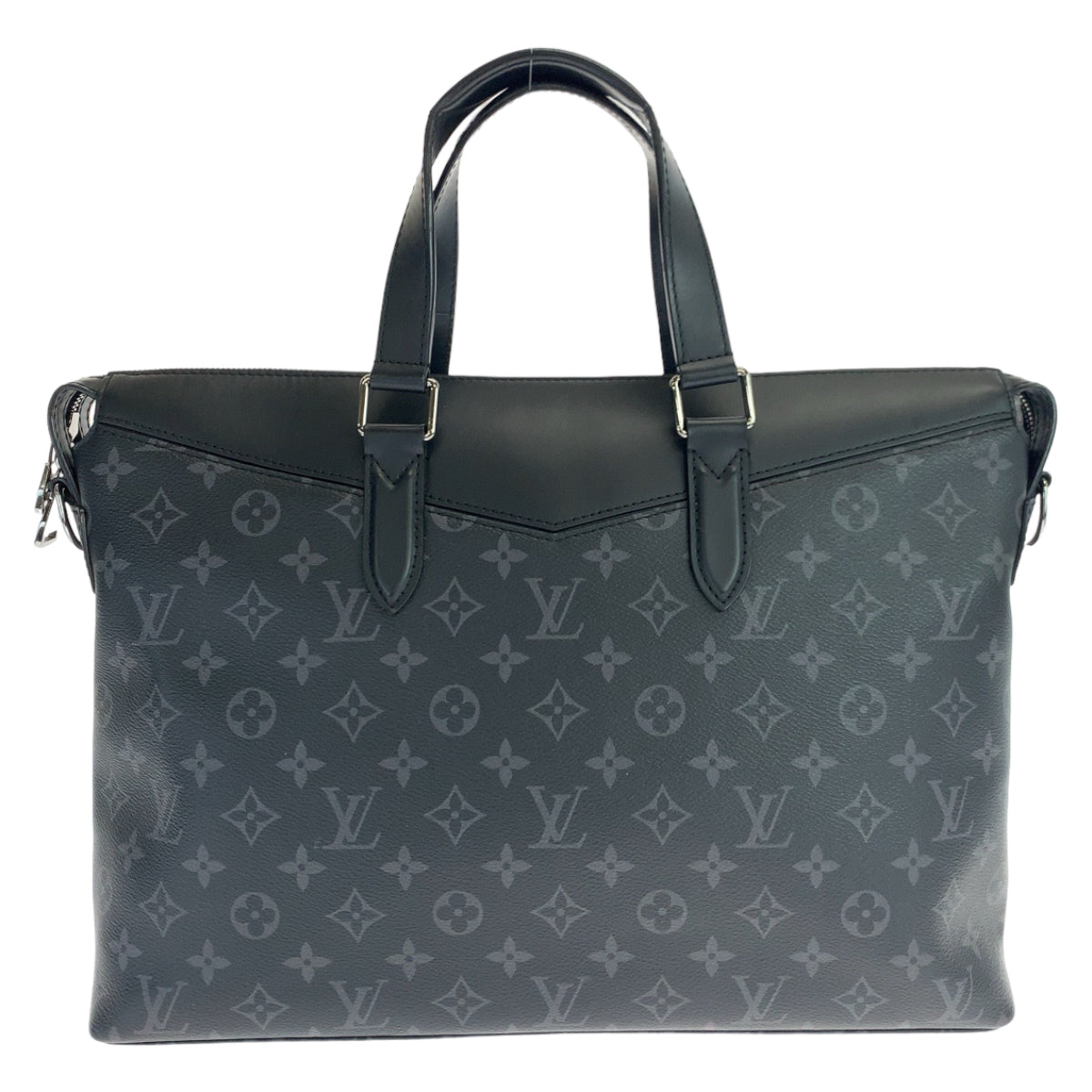 LOUIS VUITTON ルイヴィトン モノグラム エクリプス エクスプローラー ブラック 黒 シルバー金具 PVC M40566 ブリーフケース ビジネスバッグ  メンズ