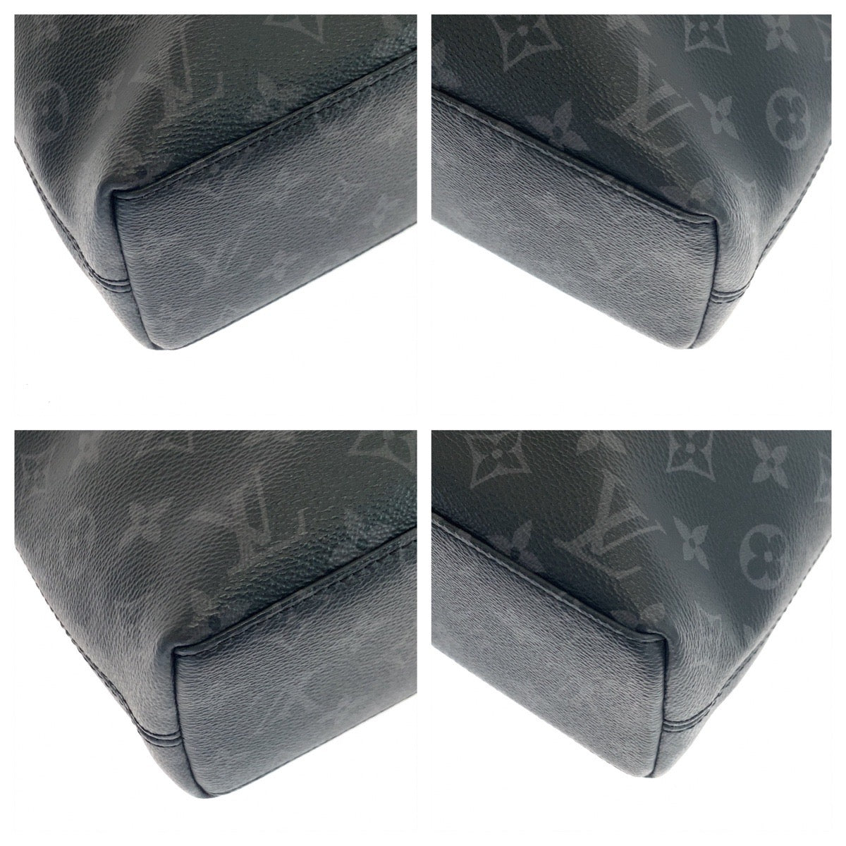 LOUIS VUITTON ルイヴィトン モノグラム エクリプス エクスプローラー ブラック 黒 シルバー金具 PVC M40566 ブリーフケース ビジネスバッグ  メンズ