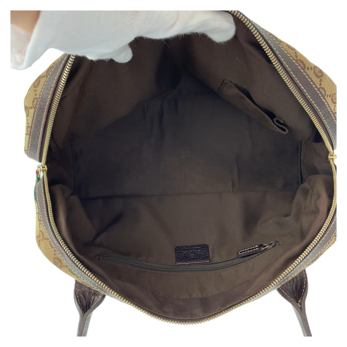 10894
GUCCI グッチ シェリーライン プリンシー GG柄 ブラウン ベージュ ゴールド金具 GGキャンバス 161720 ショルダーバッグ ハンドバッグ  レディース