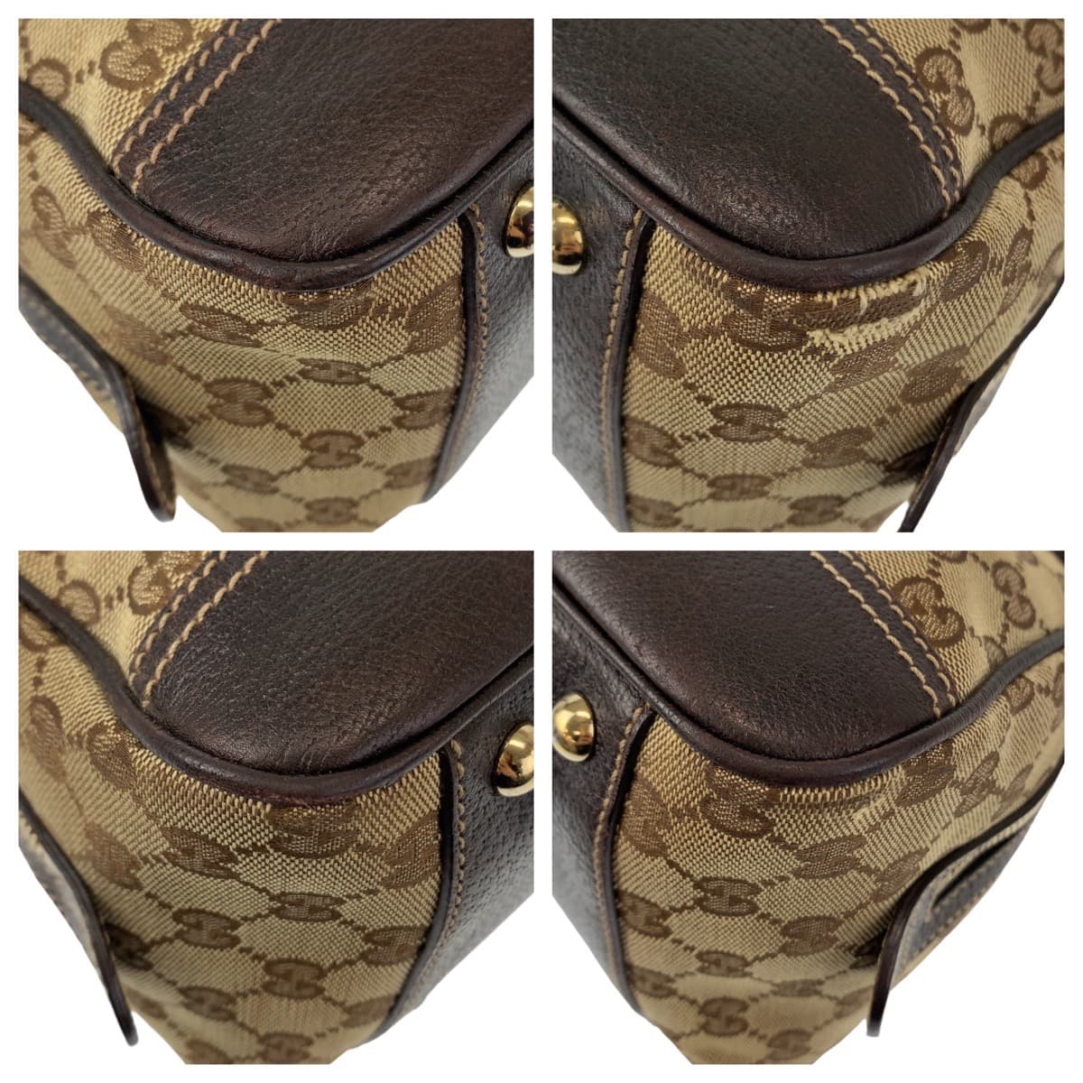 10894
GUCCI グッチ シェリーライン プリンシー GG柄 ブラウン ベージュ ゴールド金具 GGキャンバス 161720 ショルダーバッグ ハンドバッグ  レディース