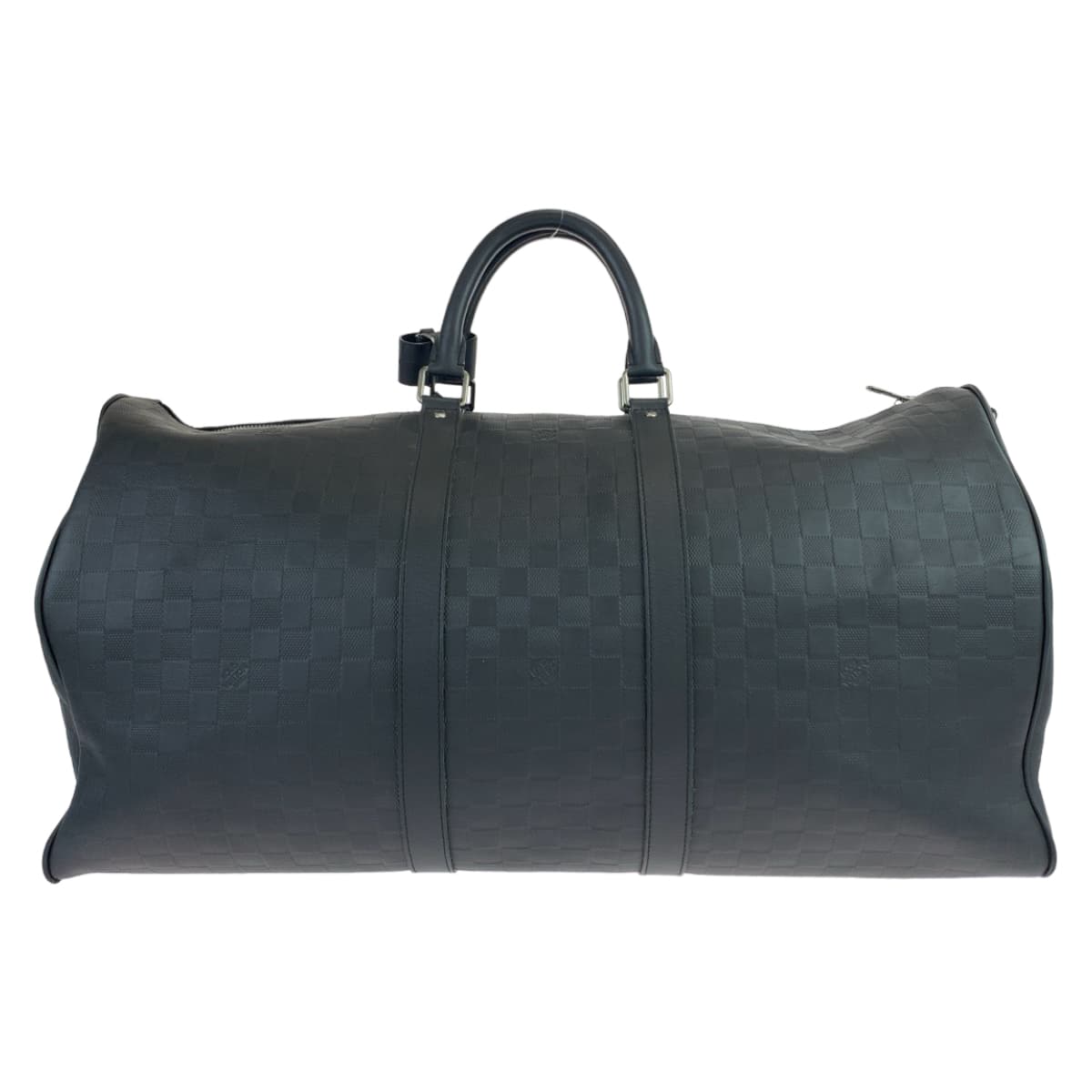 LOUIS VUITTON ルイヴィトン ダミエ アンフィニ キーポル バンドリエール55  オニキス ブラック 黒 ガンメタ金具 レザー N41144 ボストンバッグ 旅行バッグ  メンズ