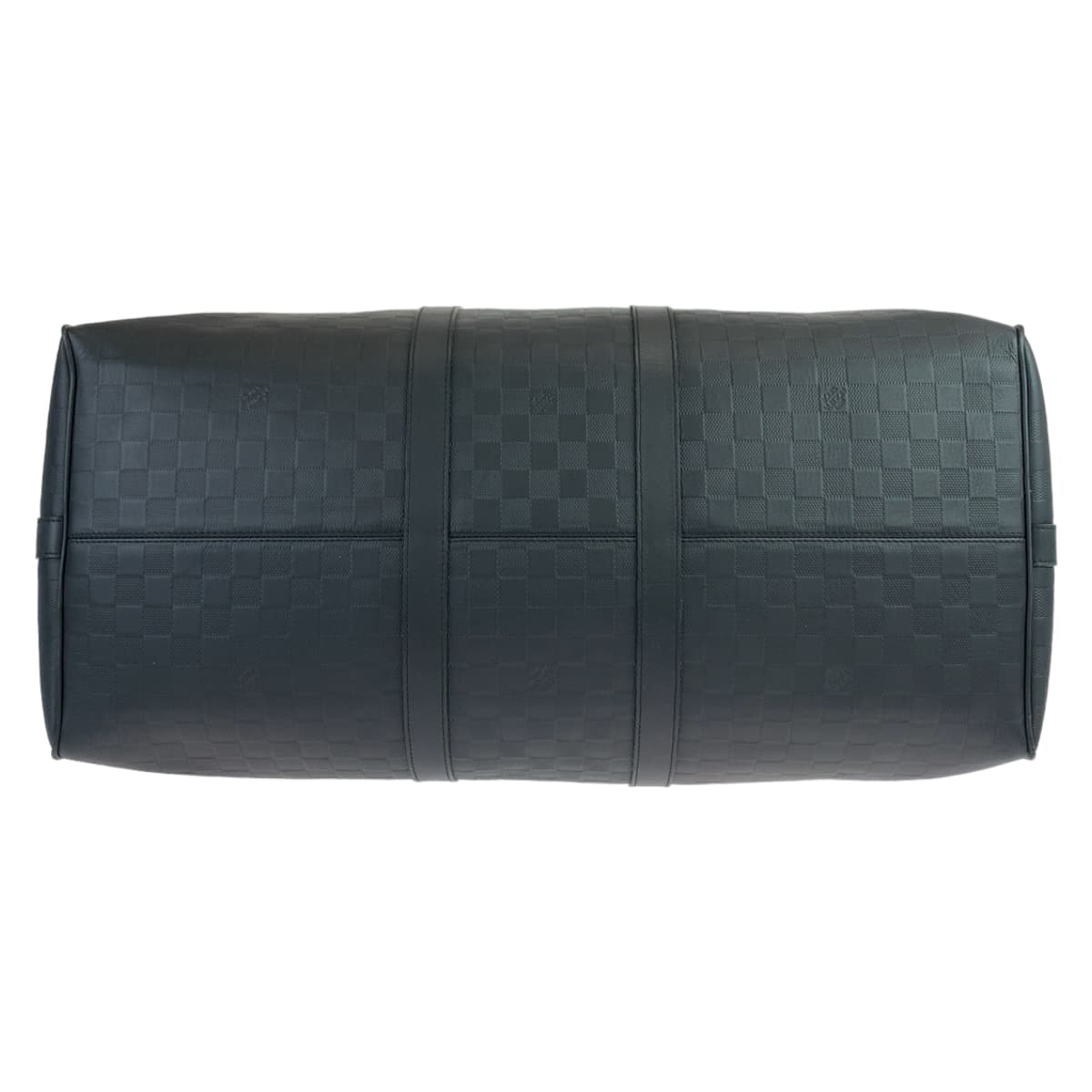 LOUIS VUITTON ルイヴィトン ダミエ アンフィニ キーポル バンドリエール55  オニキス ブラック 黒 ガンメタ金具 レザー N41144 ボストンバッグ 旅行バッグ  メンズ