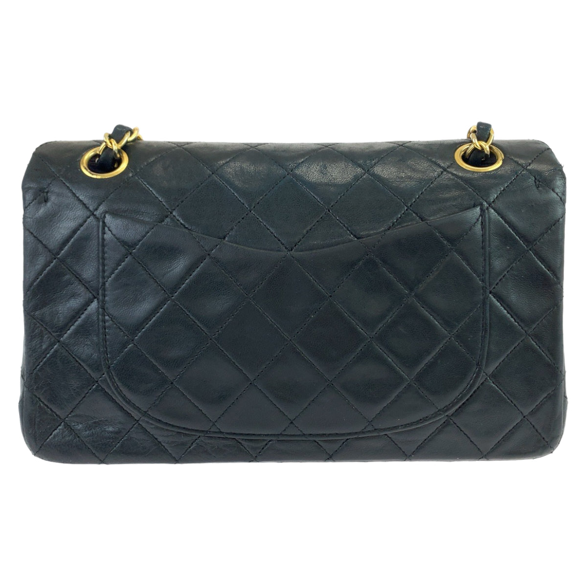 CHANEL シャネル マトラッセ ダブルフラップ ココマーク ターンロック ブラック 黒 ゴールド金具 ラムスキン チェーンショルダーバッグ 斜め掛け  レディース
