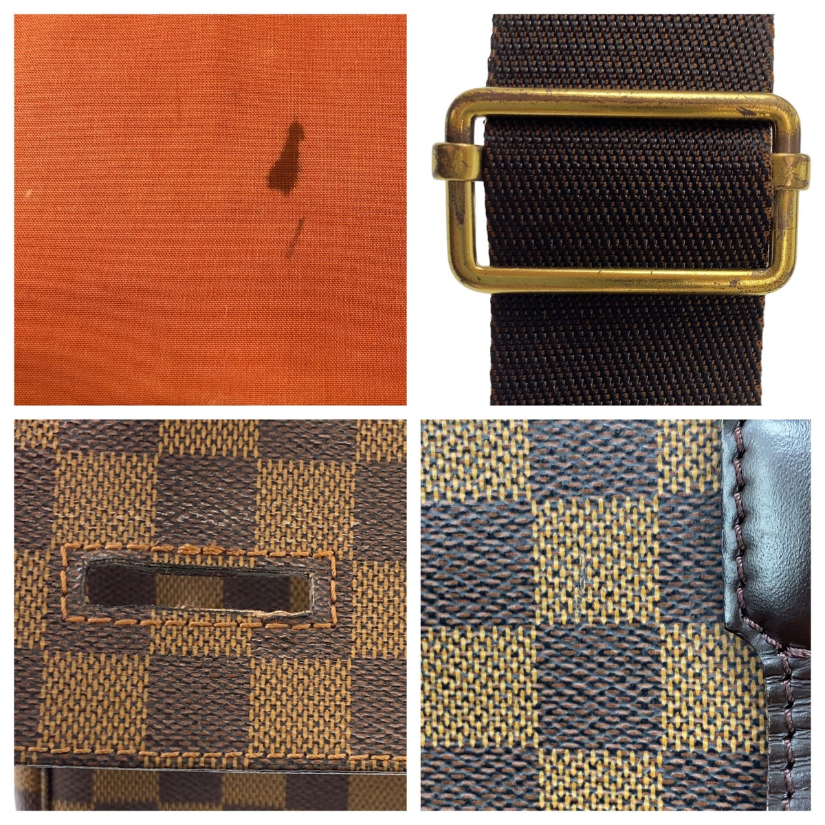 10898
LOUIS VUITTON ルイヴィトン ダミエ ブロードウェイ ブラウン ゴールド金具 PVC N42270 ショルダーバッグ ハンドバッグ 2way  メンズ