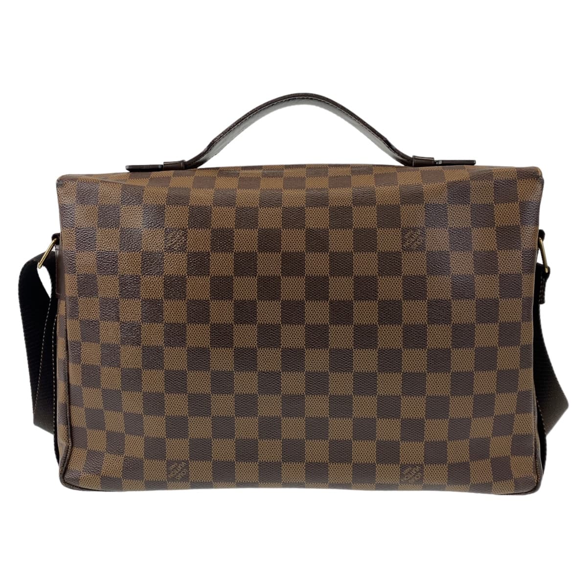 10898
LOUIS VUITTON ルイヴィトン ダミエ ブロードウェイ ブラウン ゴールド金具 PVC N42270 ショルダーバッグ ハンドバッグ 2way  メンズ