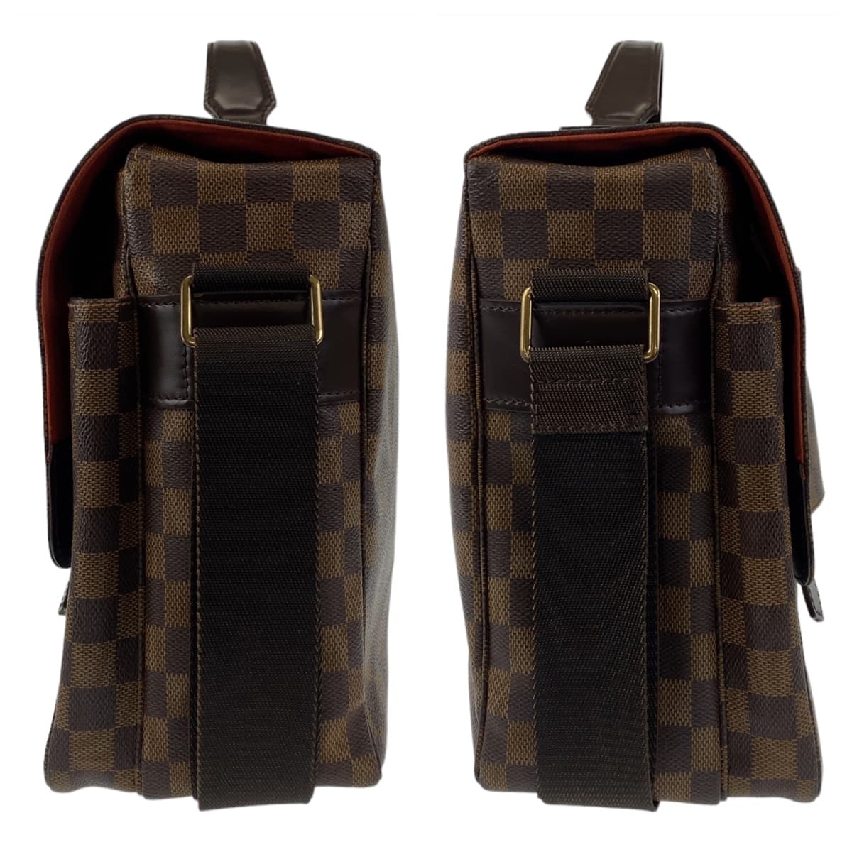 10898
LOUIS VUITTON ルイヴィトン ダミエ ブロードウェイ ブラウン ゴールド金具 PVC N42270 ショルダーバッグ ハンドバッグ 2way  メンズ
