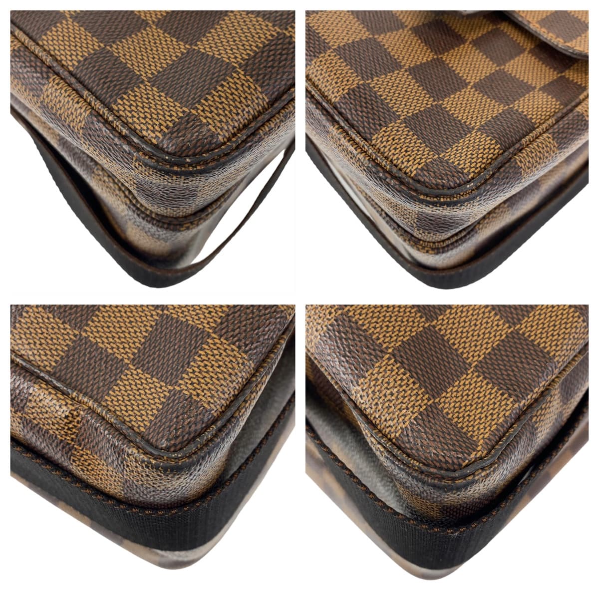 10898
LOUIS VUITTON ルイヴィトン ダミエ ブロードウェイ ブラウン ゴールド金具 PVC N42270 ショルダーバッグ ハンドバッグ 2way  メンズ