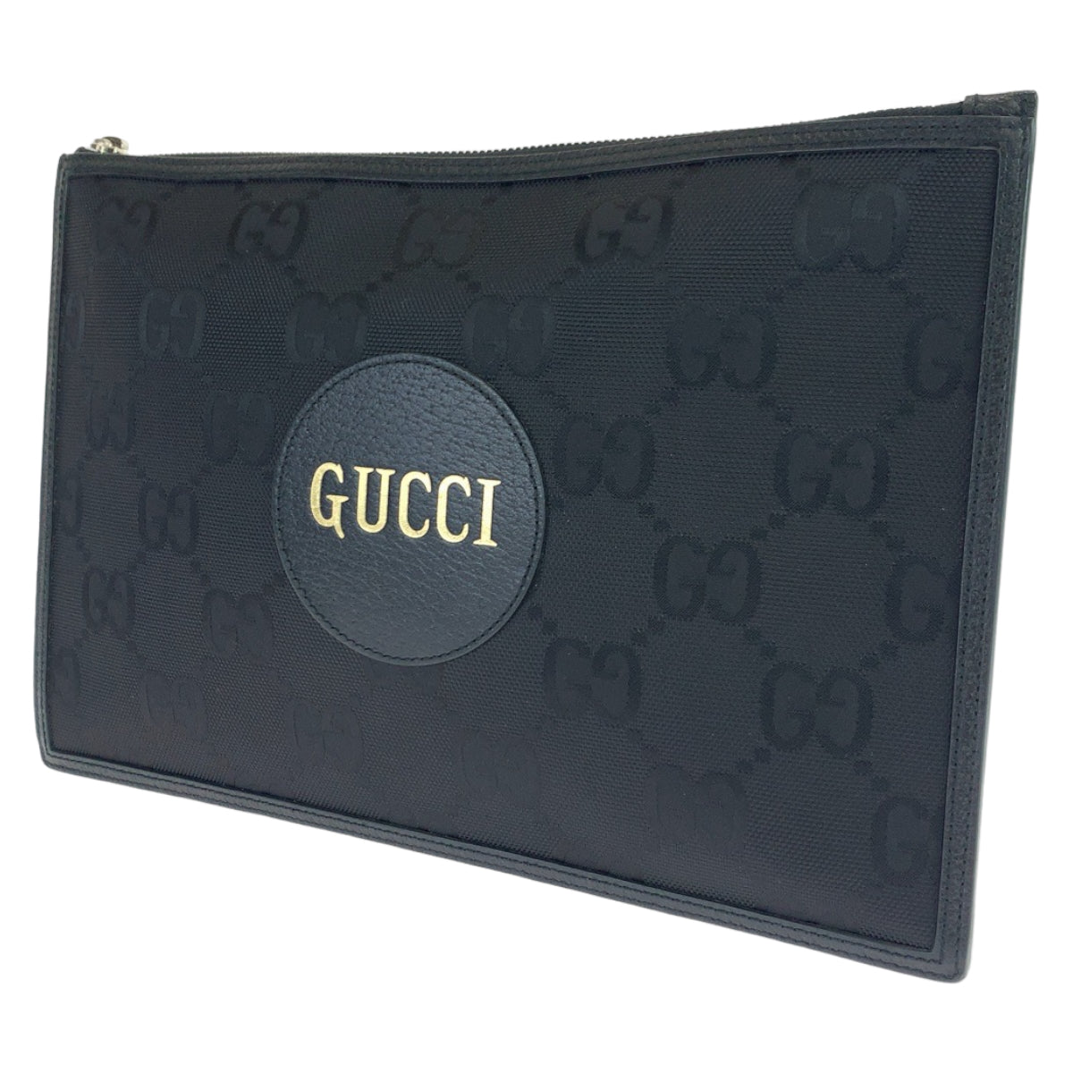 GUCCI グッチ オフザグリッド ブラック 黒 ゴールド シルバー金具 ナイロン 625598 セカンドバッグ クラッチバッグ  メンズ