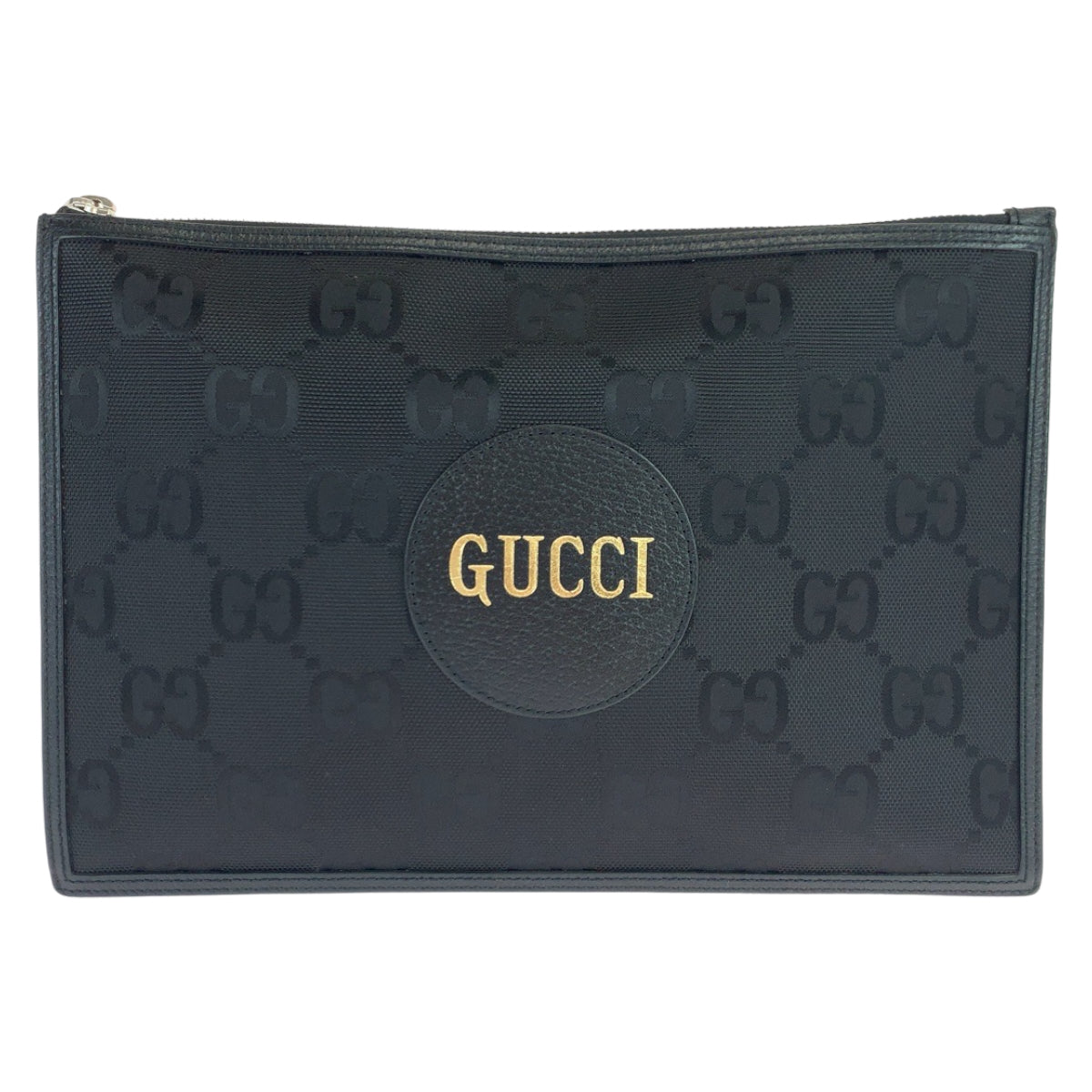 GUCCI グッチ オフザグリッド ブラック 黒 ゴールド シルバー金具 ナイロン 625598 セカンドバッグ クラッチバッグ  メンズ