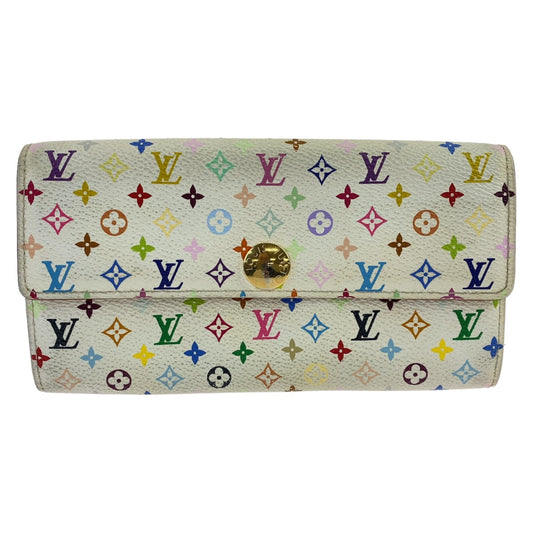 LOUIS VUITTON Louis Vuitton Monogram Multi Portefeuille Sarah Bron Multicolor Gold Hardware PVC M93532 Long Wallet Women's
