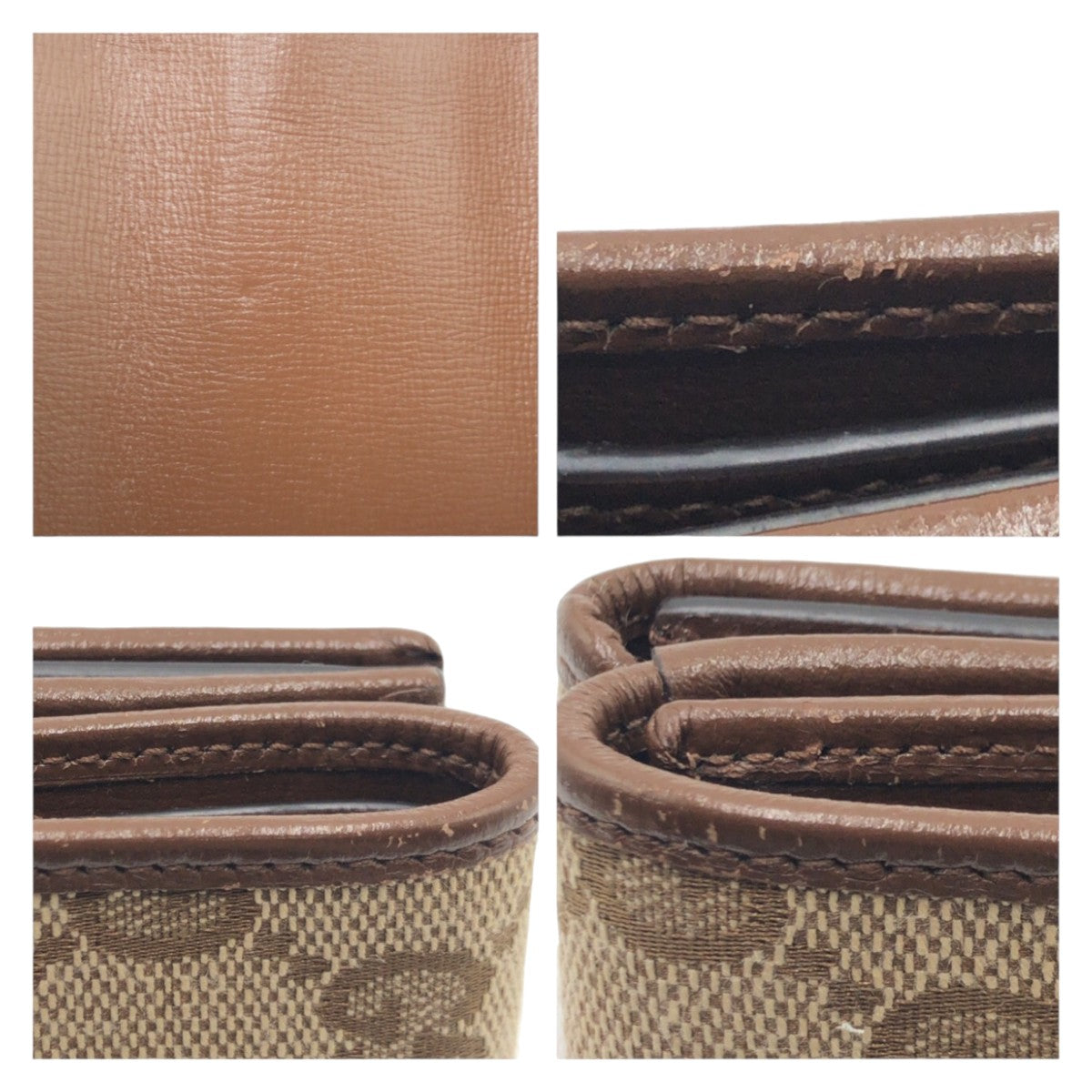10902
GUCCI グッチ バレンシアガ コラボ ザ ハッカープロジェクト ブラウン 茶 シルバー金具 GGキャンバス 折財布 コンパクトウォレット  メンズ