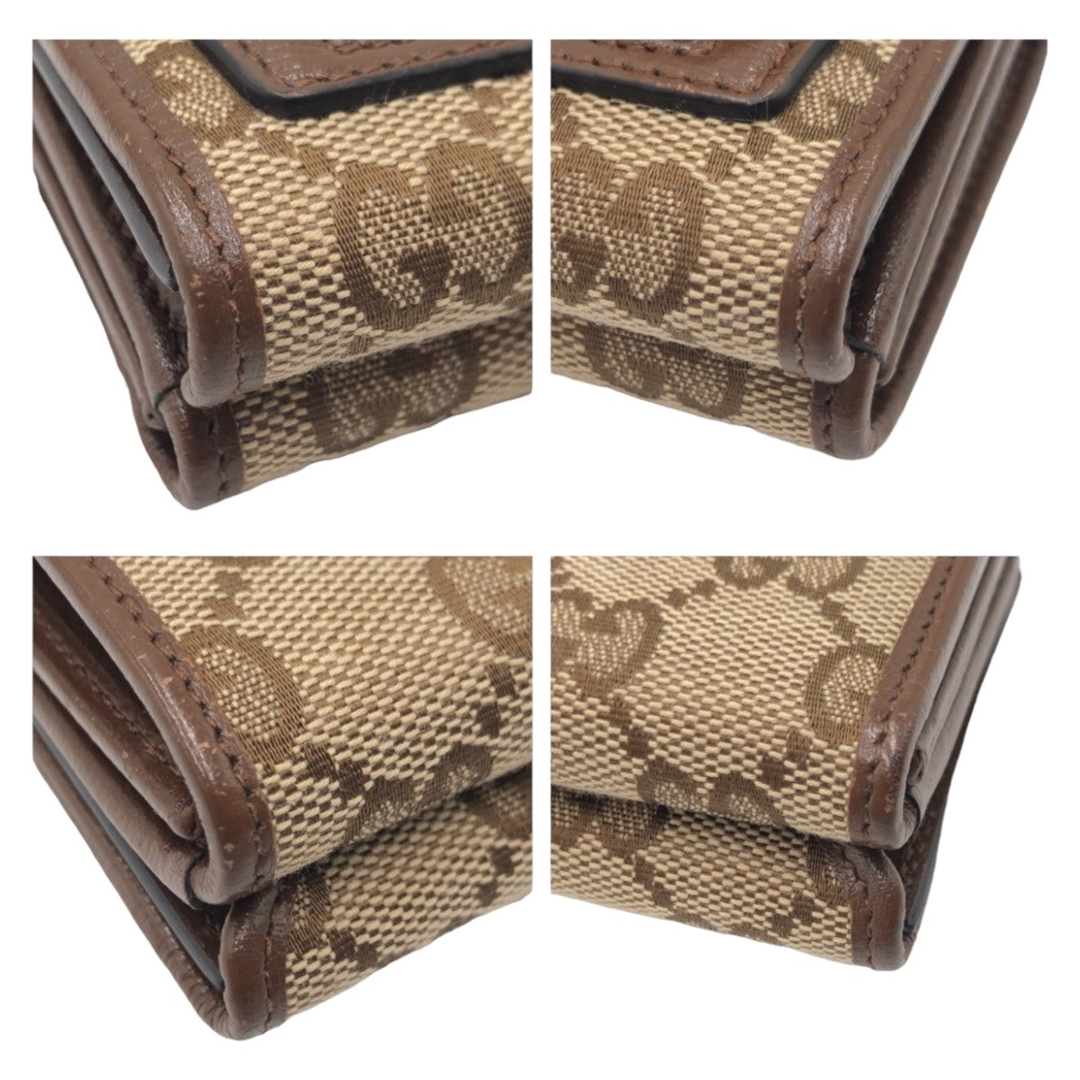 10902
GUCCI グッチ バレンシアガ コラボ ザ ハッカープロジェクト ブラウン 茶 シルバー金具 GGキャンバス 折財布 コンパクトウォレット  メンズ