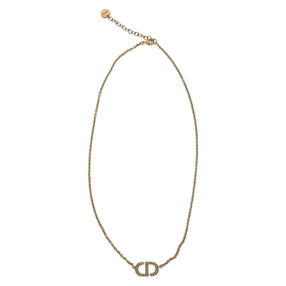 10907
Christian Dior クリスチャンディオール Petit CD クレールディーリュヌ メタル / ラインストーン N0717CDLCY ネックレス ペンダント  レディース