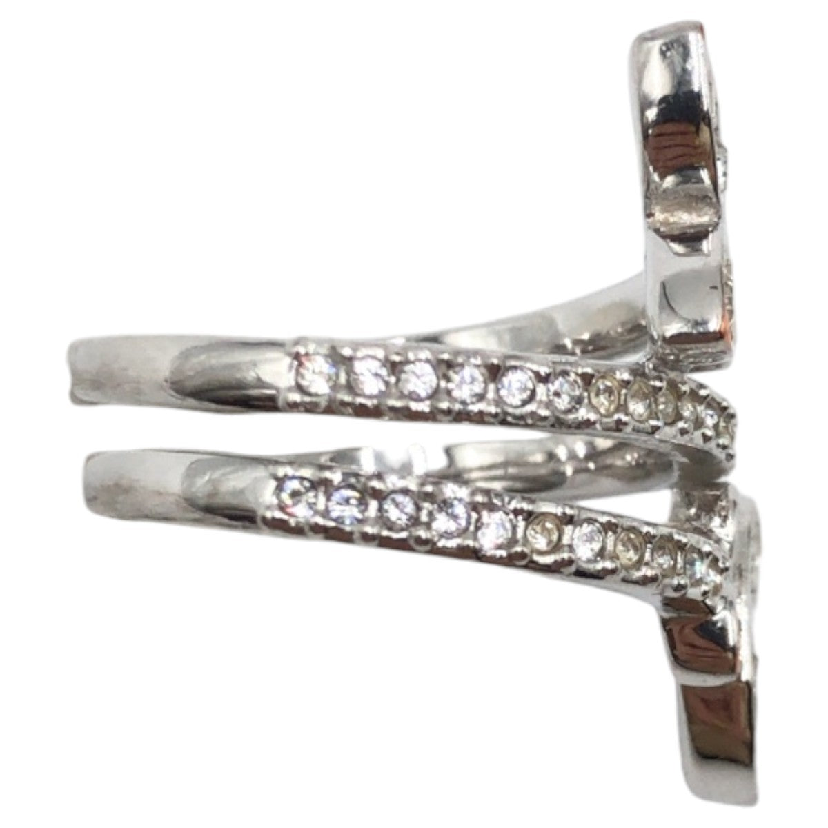 SWAROVSKI Nightingale Butterfly Silver Metal 1126775 Ring Size 10 Women's