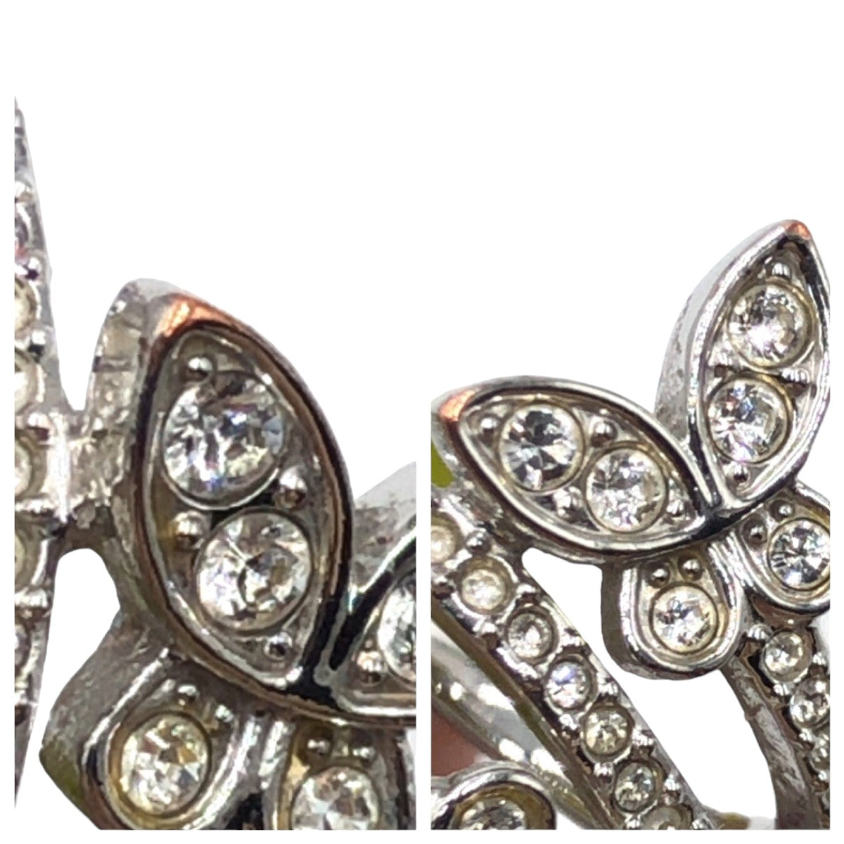 SWAROVSKI Nightingale Butterfly Silver Metal 1126775 Ring Size 10 Women's