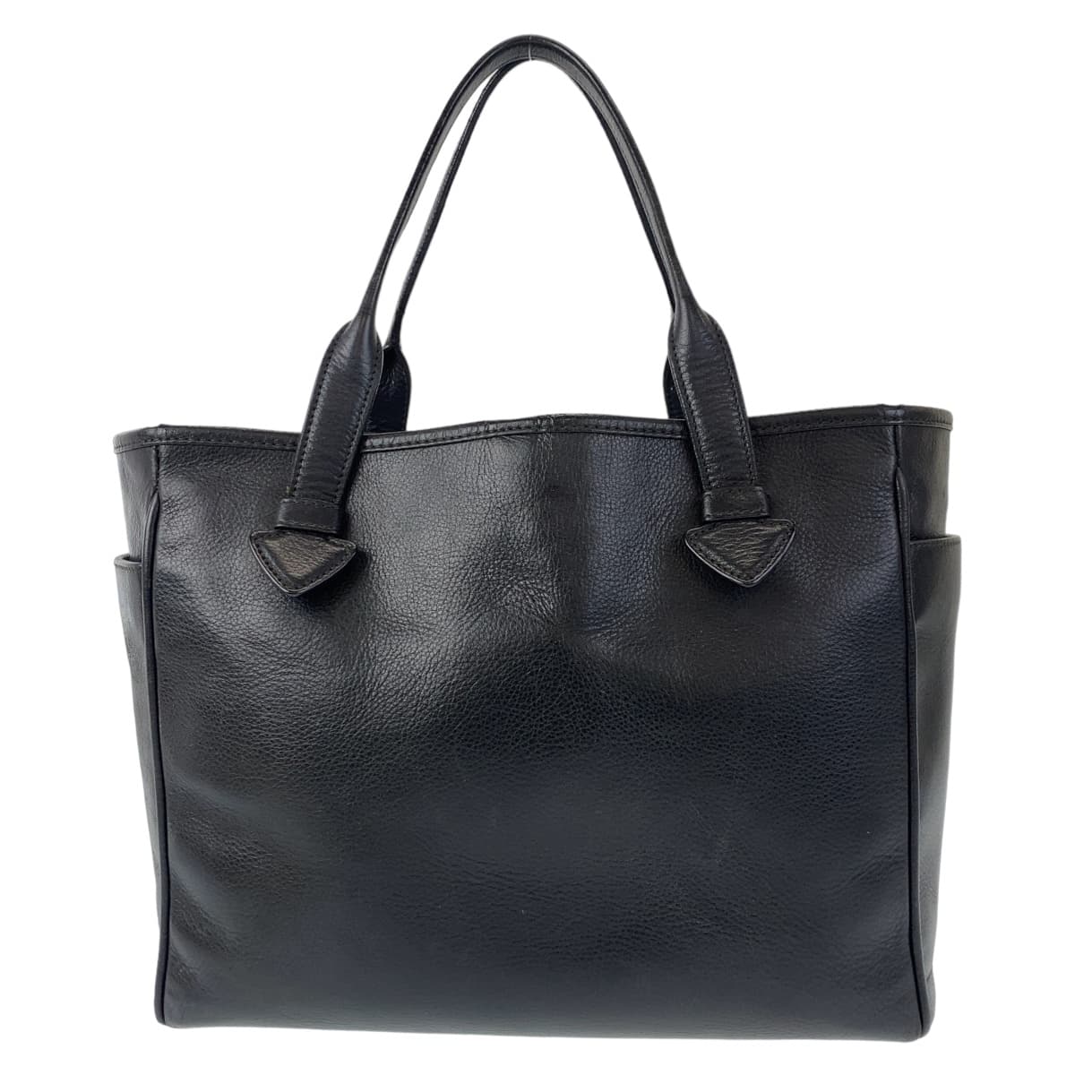 LOEWE ロエベ ヘリテージ ロゴ型押し ブラック 黒 ゴールド金具 レザー トートバッグ ハンドバッグ  レディース