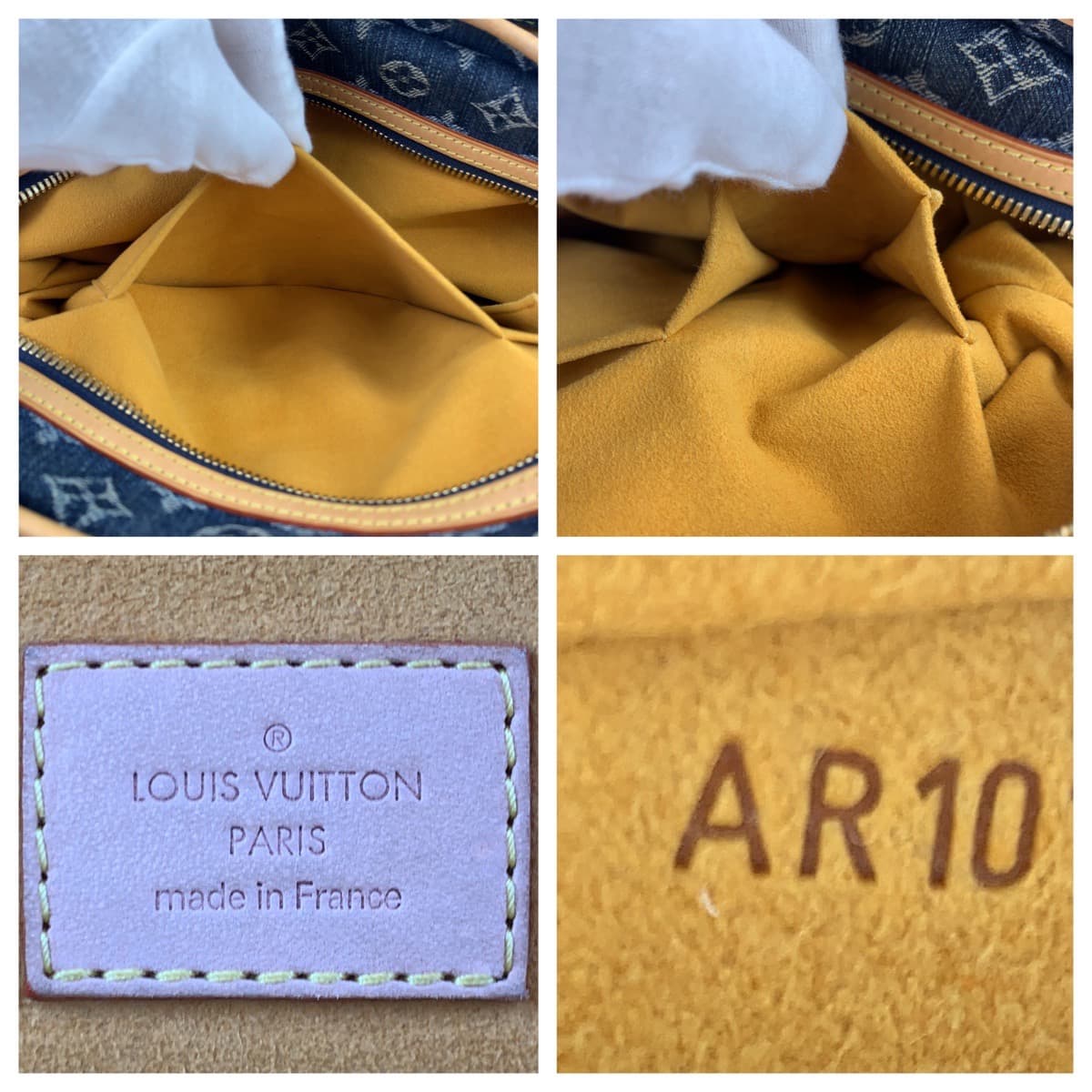 12498
LOUIS VUITTON ルイヴィトン モノグラムデニム カバレイエ GM ブルー 青 ベージュ ゴールド金具 デニム / レザー M95336 ショルダーバッグ トートバッグ 2way  レディース