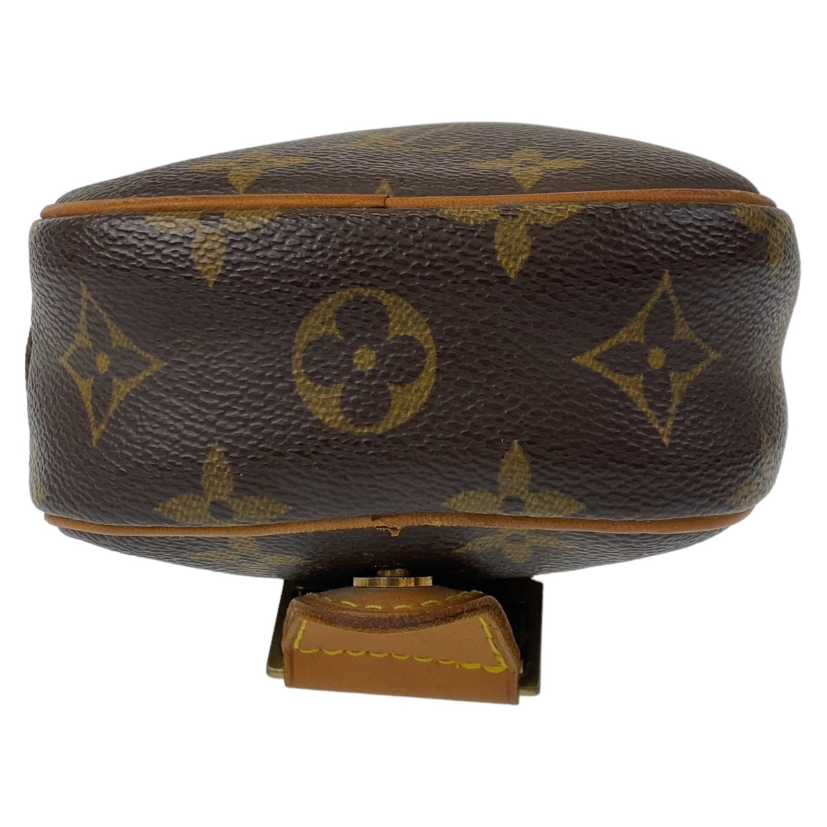 LOUIS VUITTON ルイヴィトン モノグラム ポシェットガンジュ ブラウン 茶 ゴールド金具 PVC M51870 ボディバッグ 斜め掛け バムバッグ  メンズ