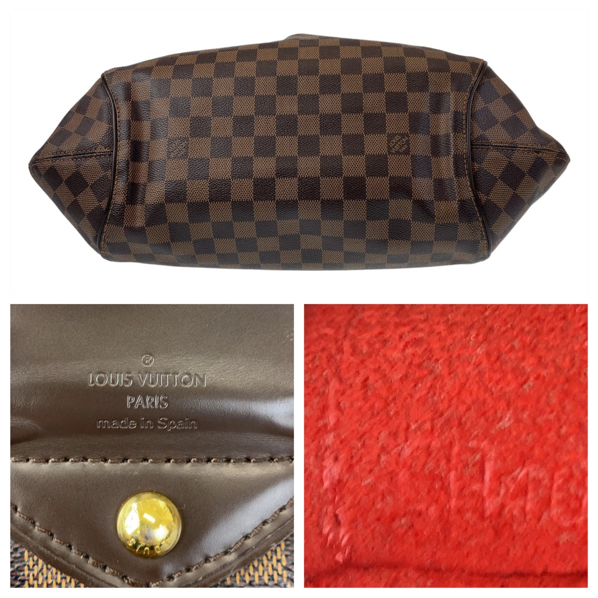 LOUIS VUITTON ルイヴィトン ダミエ エベヌ システィナGM ブラウン 茶 ゴールド金具 PVC N41540 ショルダーバッグ 肩掛け  レディース