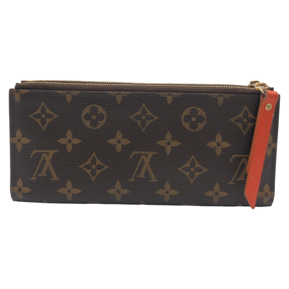 12819
LOUIS VUITTON ルイヴィトン モノグラム ポルトフォイユ アデル ブラウン オレンジ M61287 長財布 ロングウォレット TN4125刻印  レディース