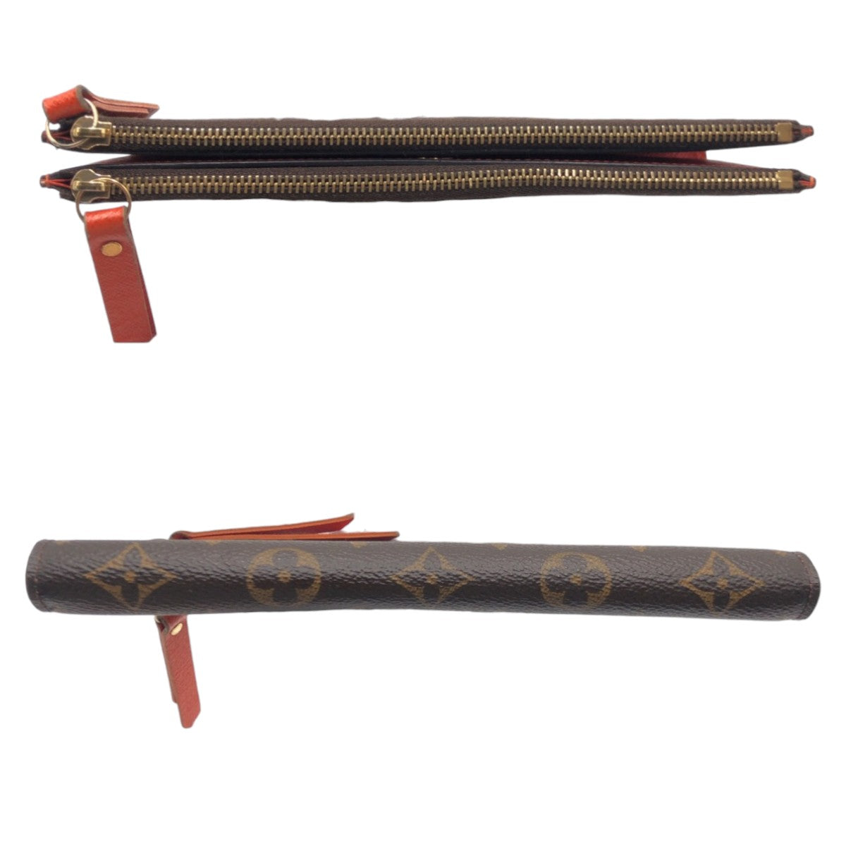 12819
LOUIS VUITTON ルイヴィトン モノグラム ポルトフォイユ アデル ブラウン オレンジ M61287 長財布 ロングウォレット TN4125刻印  レディース