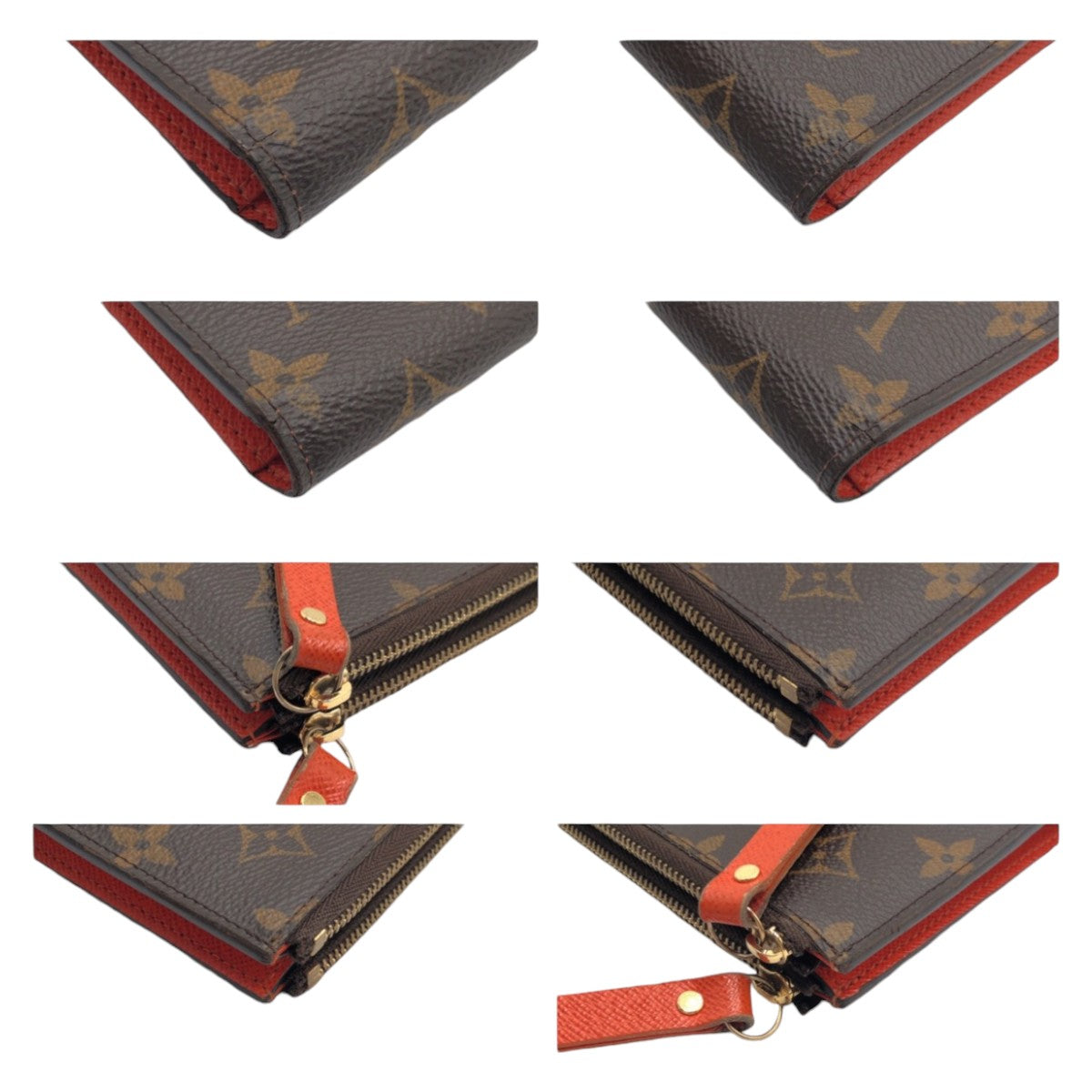 12819
LOUIS VUITTON ルイヴィトン モノグラム ポルトフォイユ アデル ブラウン オレンジ M61287 長財布 ロングウォレット TN4125刻印  レディース