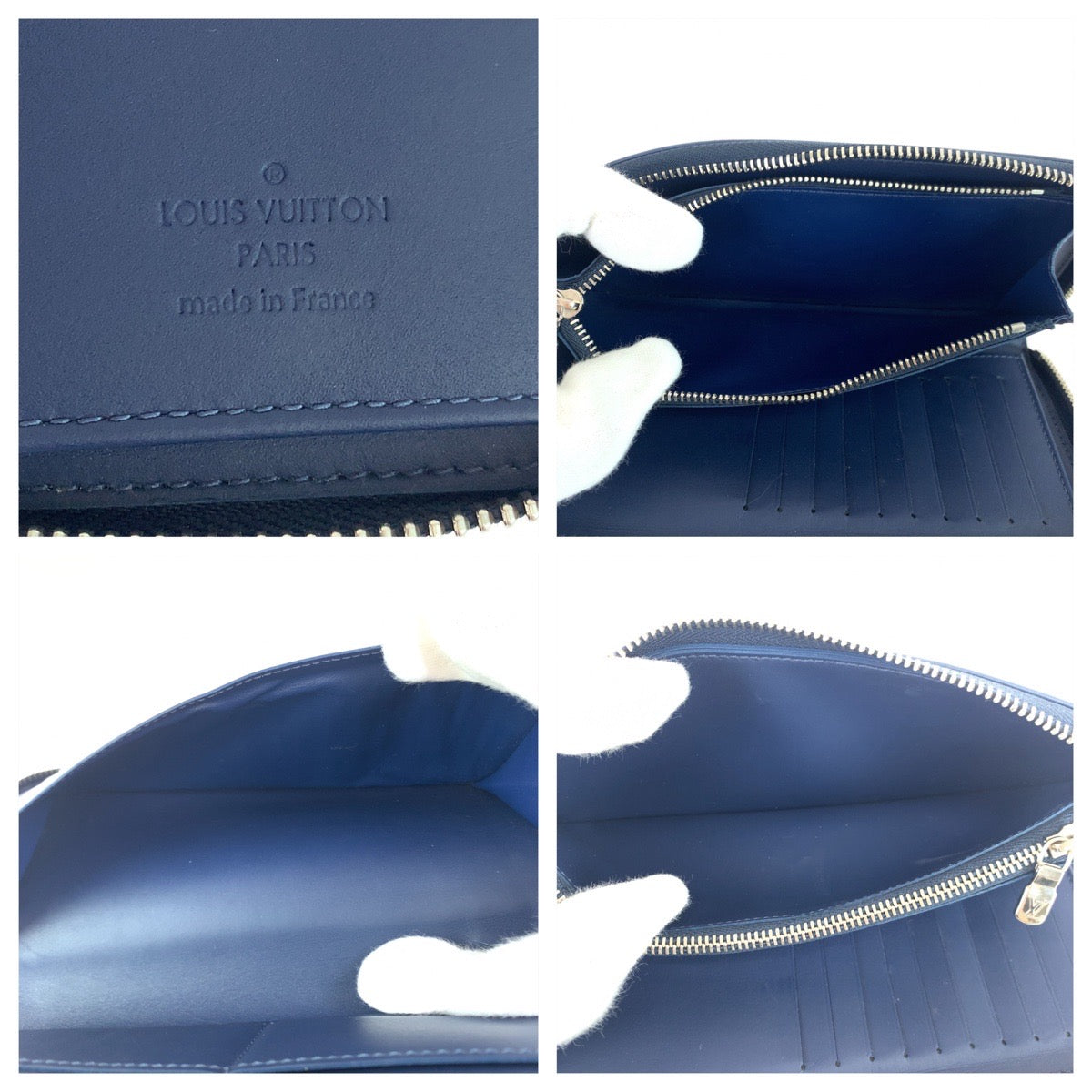 10920
LOUIS VUITTON ルイヴィトン ダミエ ヴェルティカル ネイビー 紺 シルバー金具 PVC N60503 長財布 ロングウォレット  メンズ