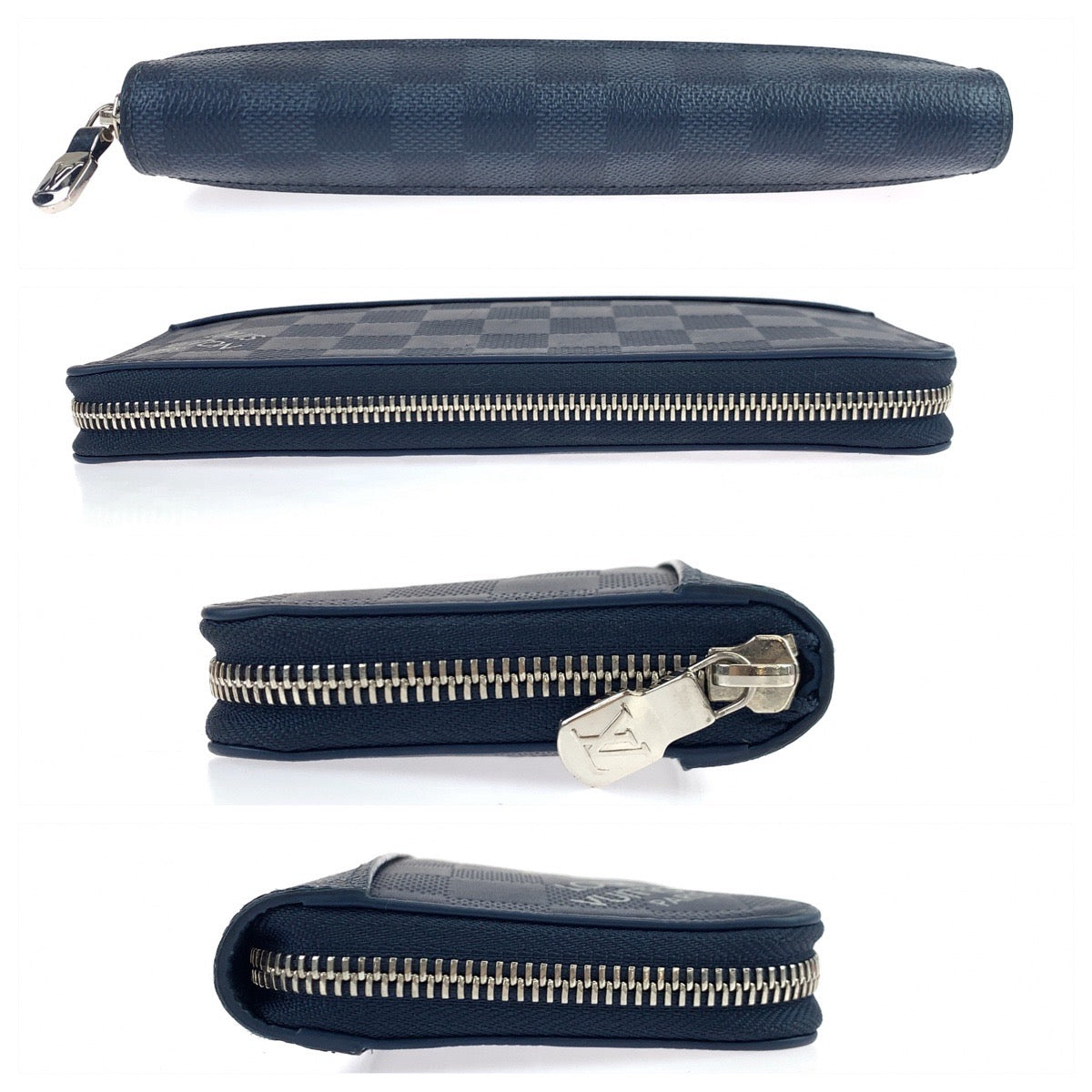 10920
LOUIS VUITTON ルイヴィトン ダミエ ヴェルティカル ネイビー 紺 シルバー金具 PVC N60503 長財布 ロングウォレット  メンズ