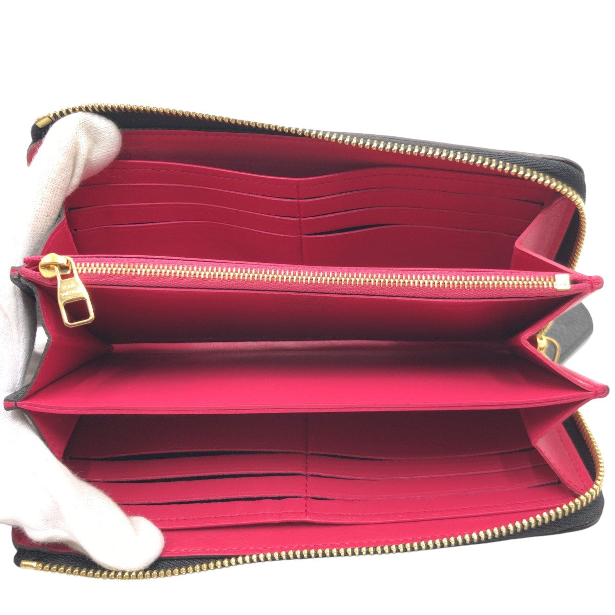 10921
LOUIS VUITTON ルイヴィトン ポルトフォイユ コメット ブラック 黒 ノワール ゴールド金具 レザー M63102 長財布 ロングウォレット  レディース
