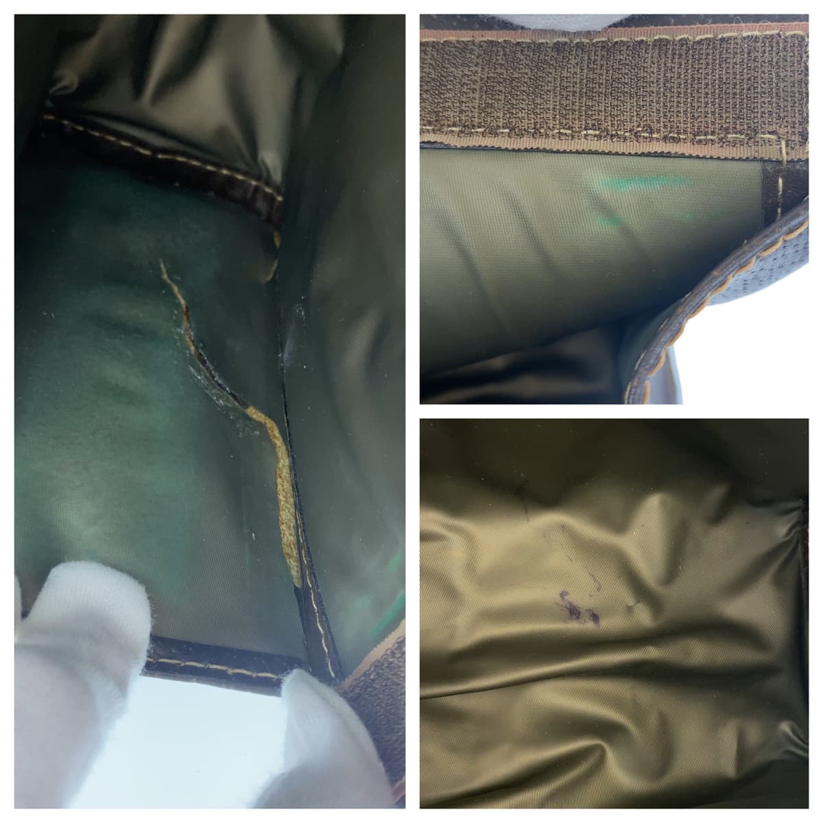 10925
GUCCI グッチ ヴィンテージ シェリーライン GG柄 オールドグッチ ベージュ ブラウン 茶 GGキャンバス / レザー クラッチバッグ セカンドバッグ  メンズ