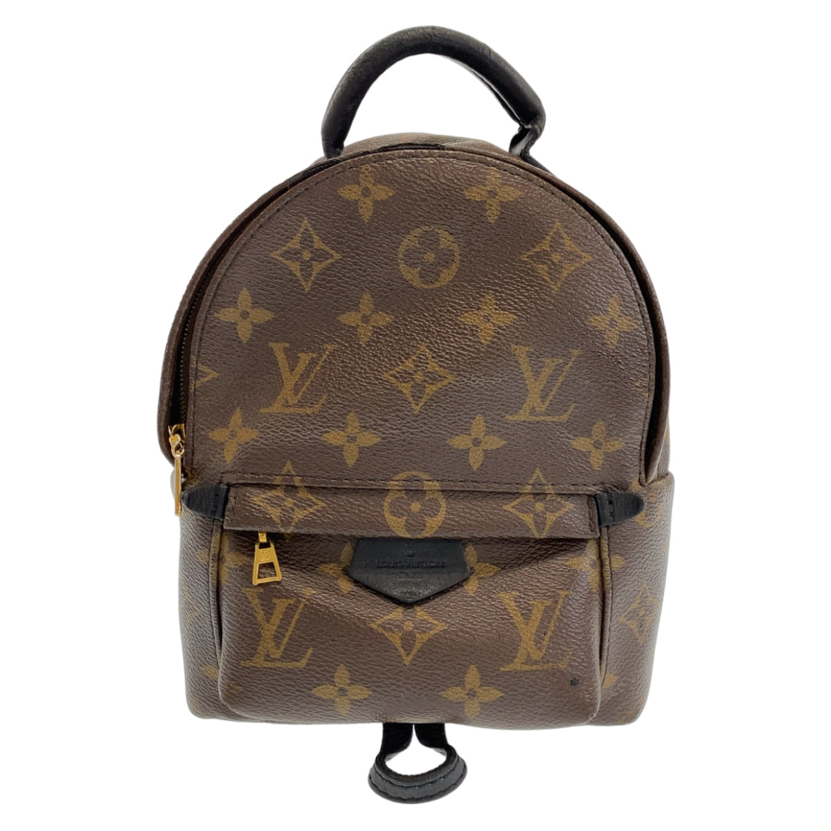 LOUIS VUITTON ルイヴィトン モノグラム パームスプリングス ミニ ブラウン 茶 ゴールド金具 PVC M44873 リュックサック バックパック  レディース