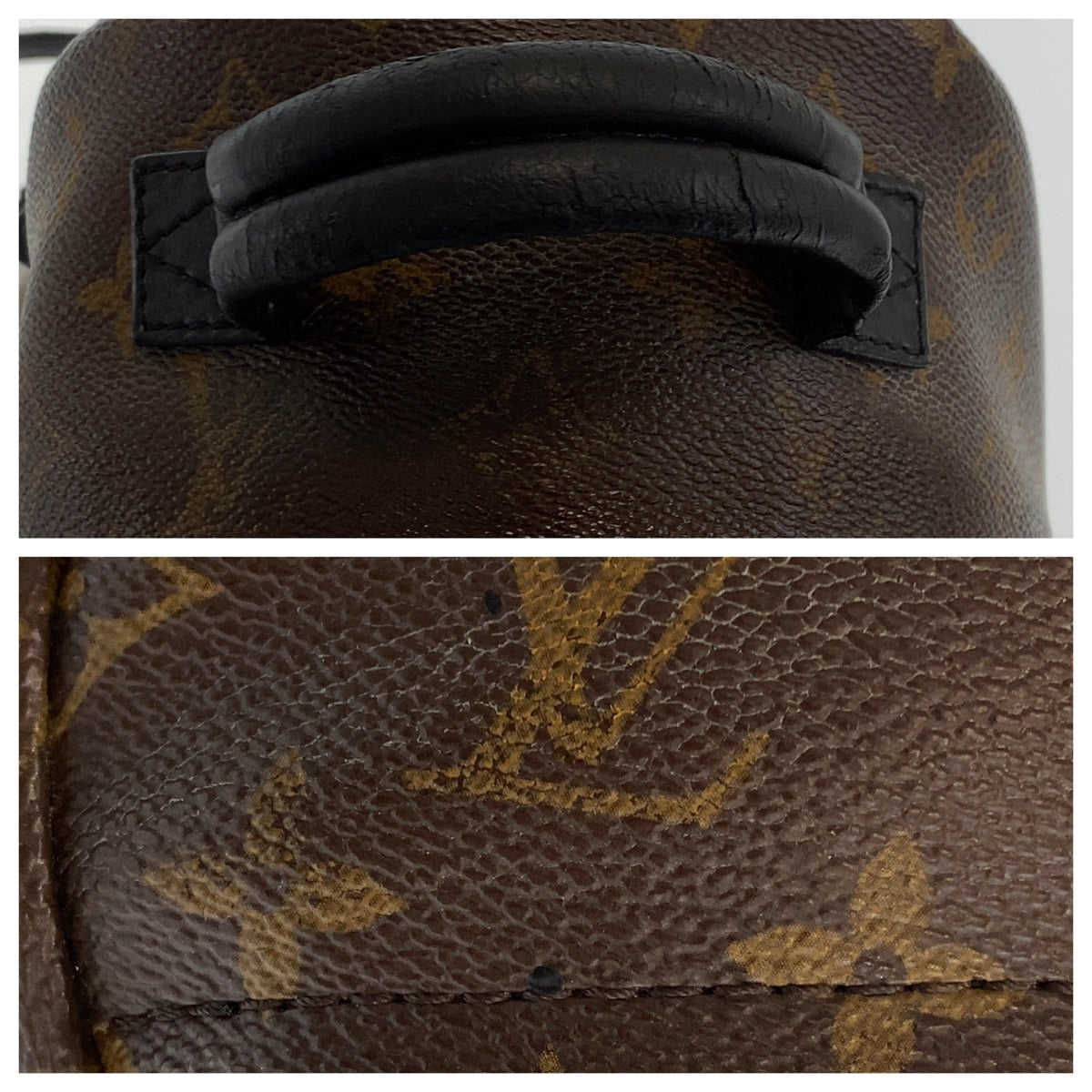 LOUIS VUITTON ルイヴィトン モノグラム パームスプリングス ミニ ブラウン 茶 ゴールド金具 PVC M44873 リュックサック バックパック  レディース
